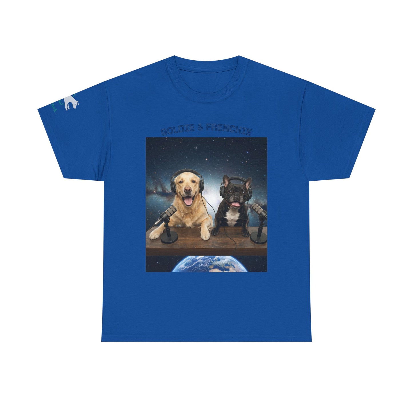 Goldie & Frenchie Broadcasting from Space T-Shirt