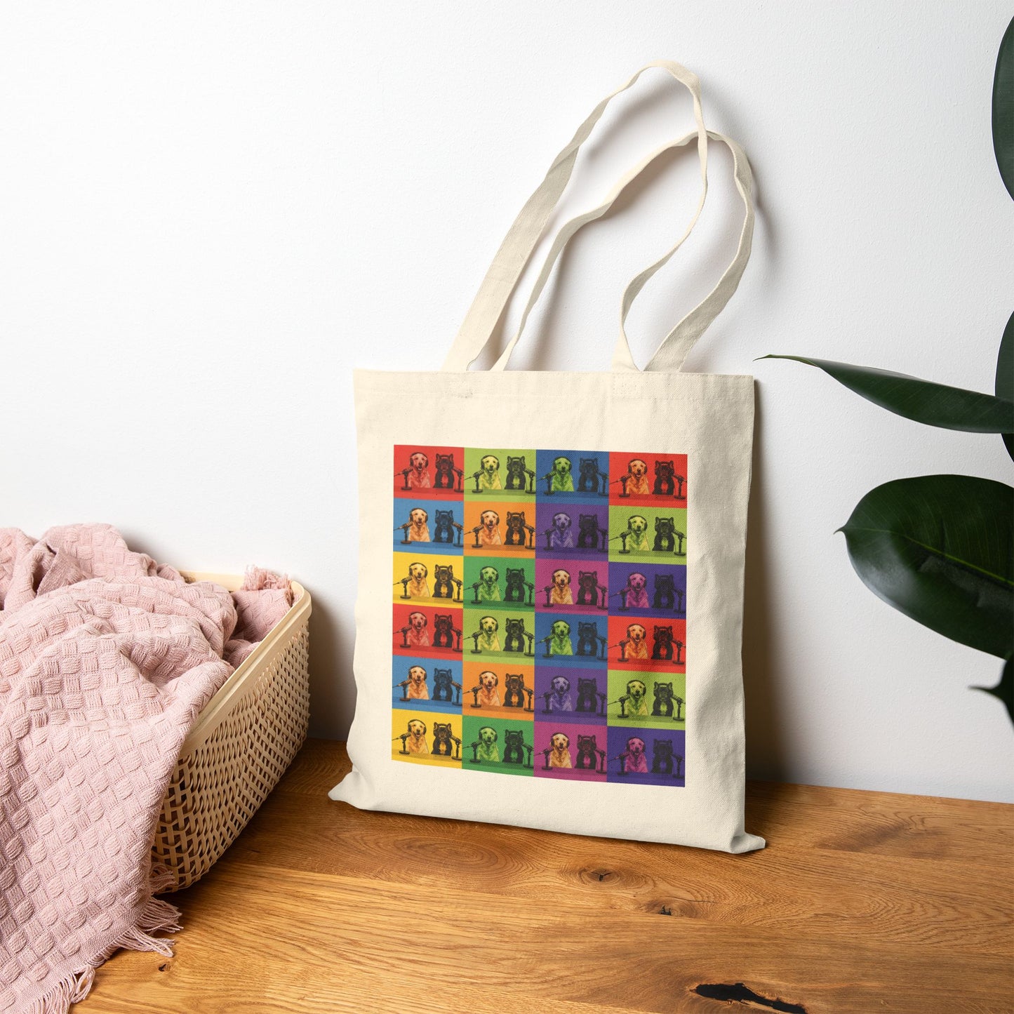 Goldie & Frenchie 'Pop-Art Warhol Inspired' Canvas Tote