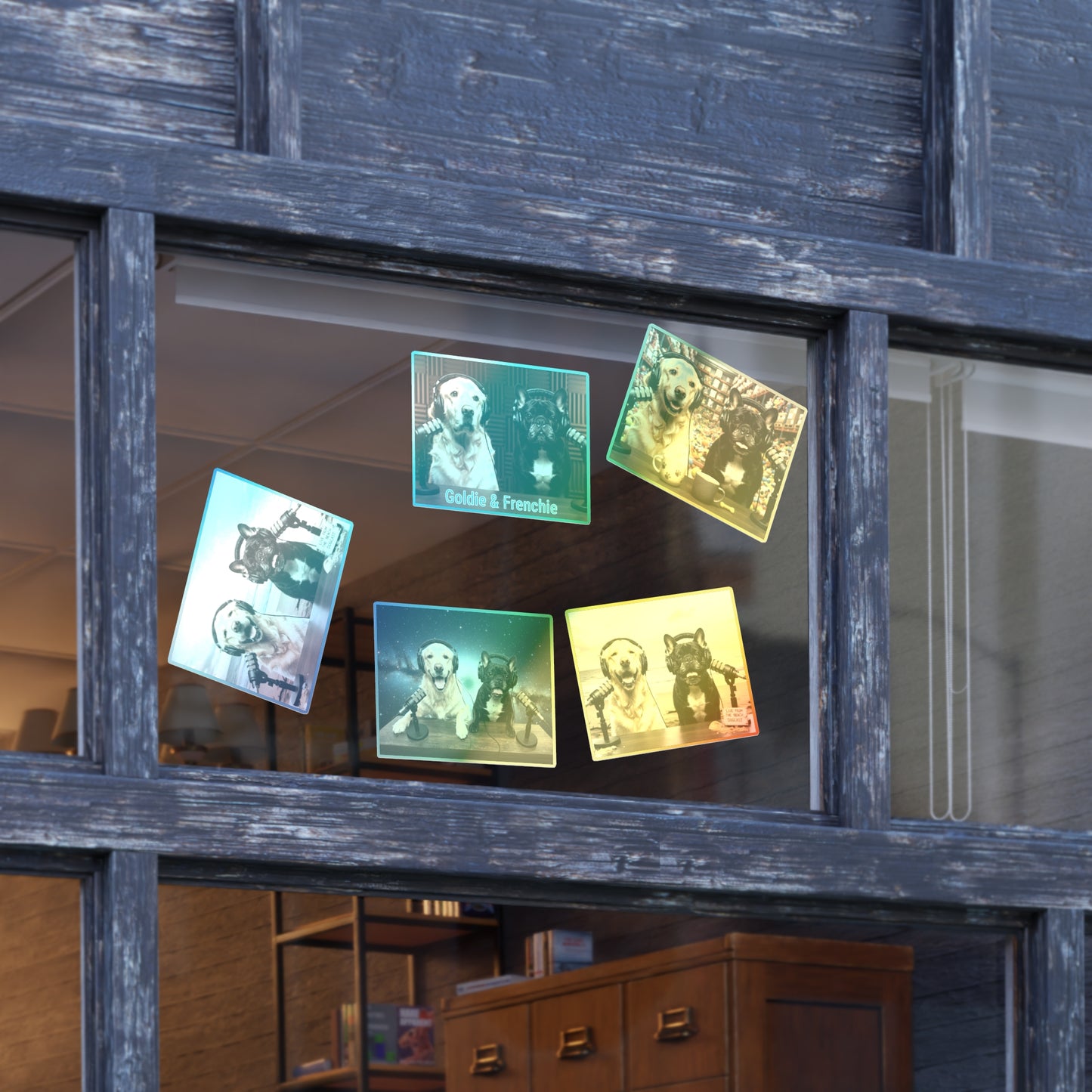 Goldie & Frenchie Sticker Sheet 40 Pack — 10 sheets of 4 stickers per sheet - Best Selling Designs