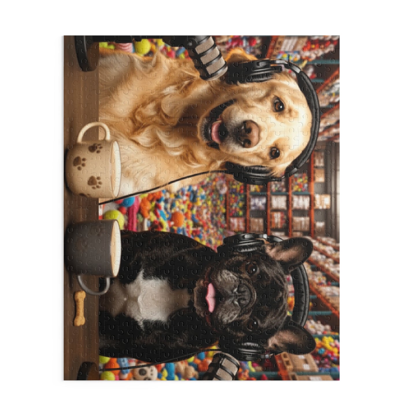 Goldie & Frenchie Podcast in the Warehouse Puzzle — 120/252/500-Piece Jigsaw
