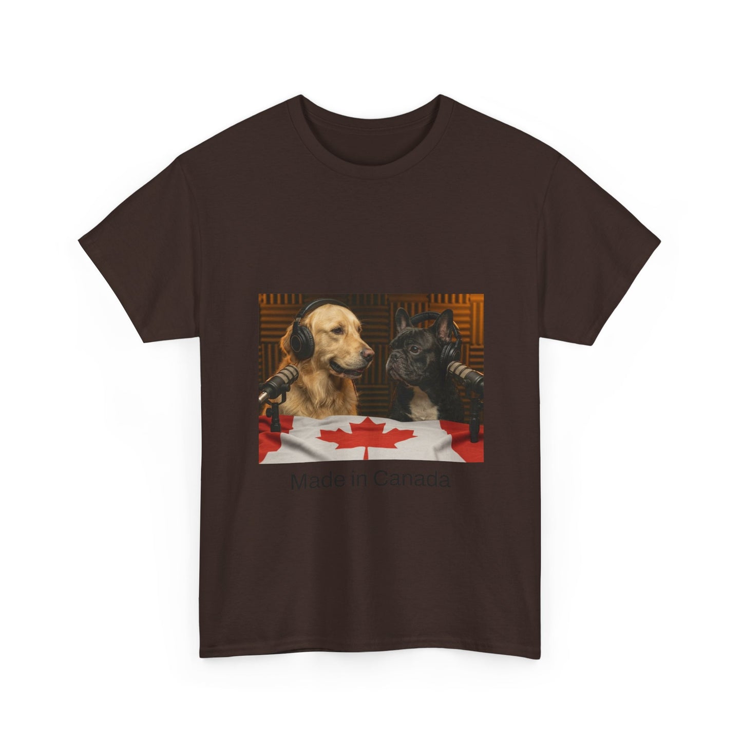 Goldie & Frenchie Front & Back Canada T‑Shirt — "Made in Canada" - Ships from Canada