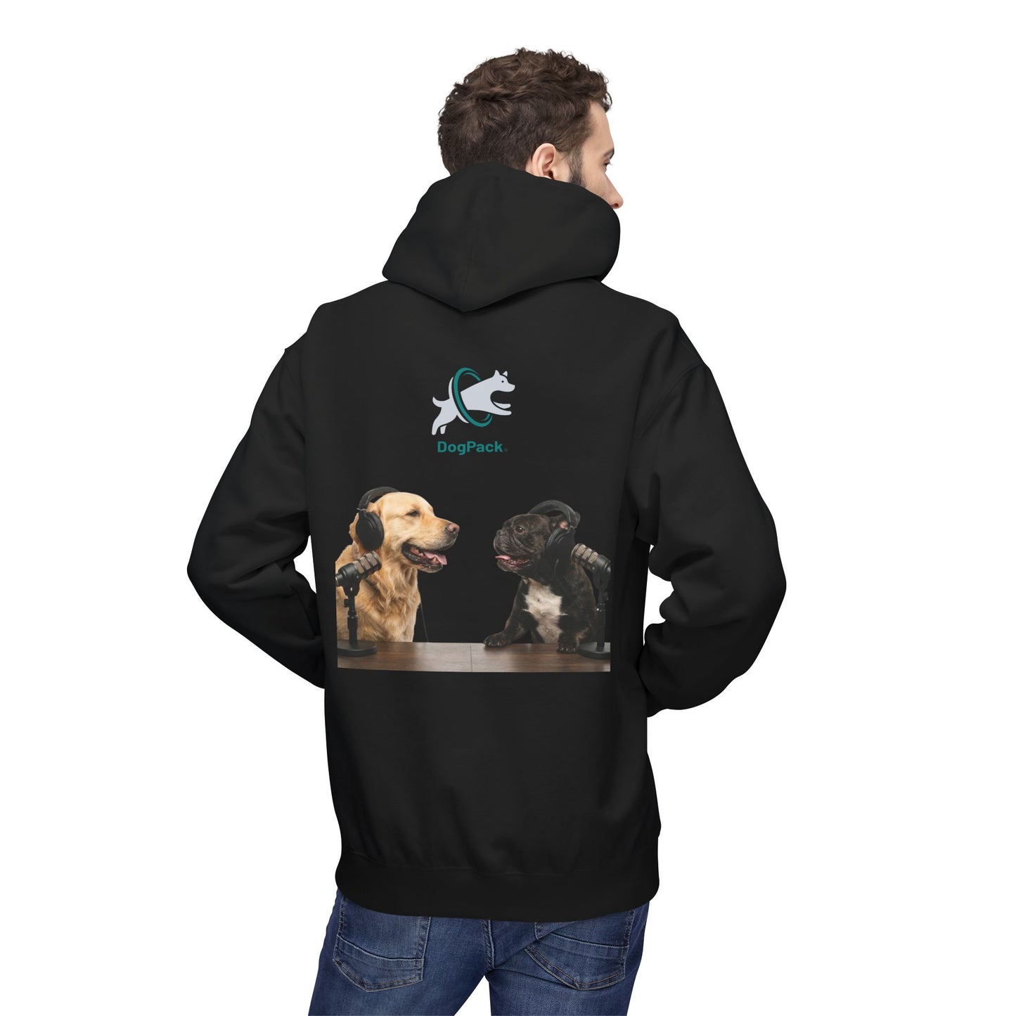Custom Goldie & Frenchie with Your Dog! Soft Style Podcast Hoodie