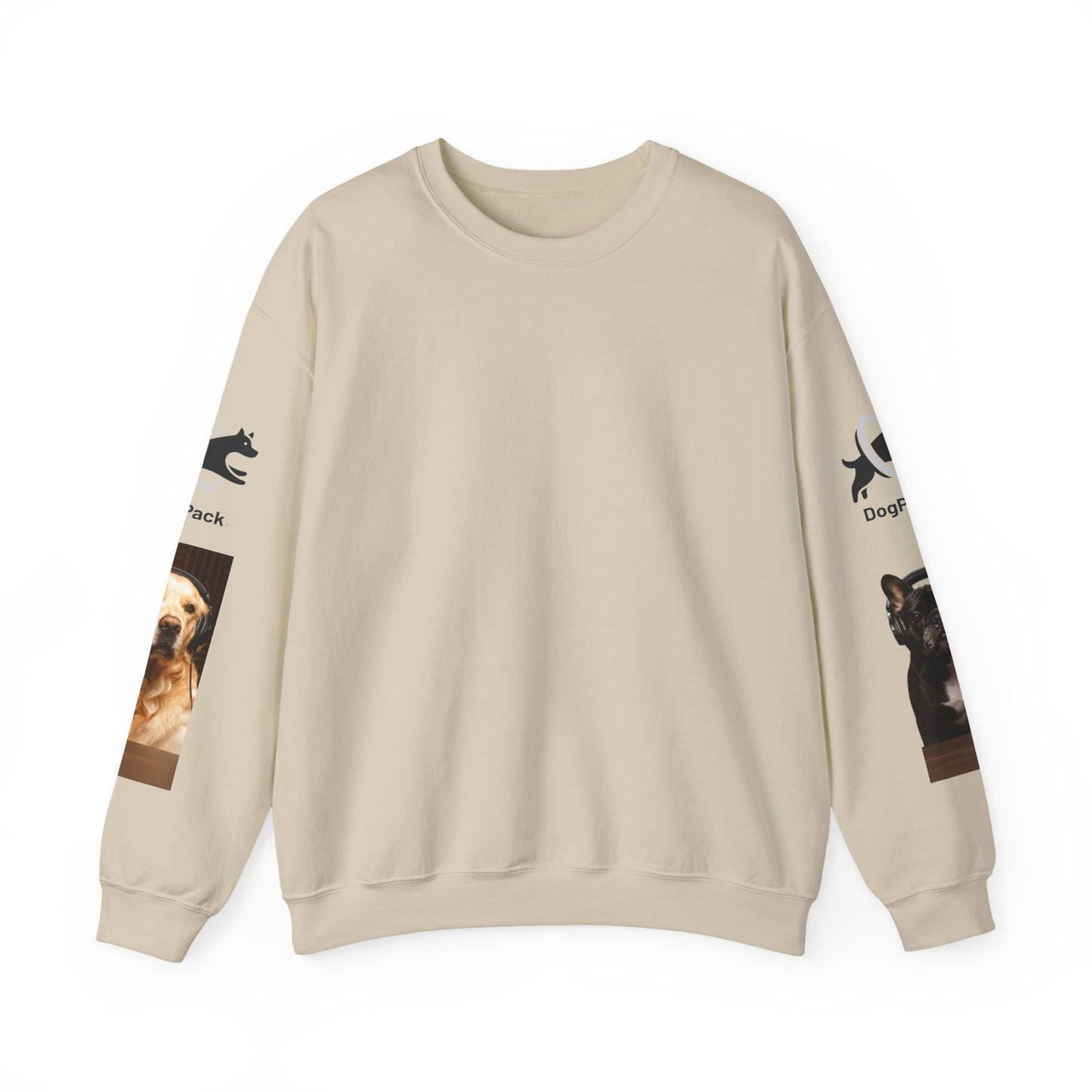Goldie & Frenchie Have your Back Crewneck and Printed Sleeves