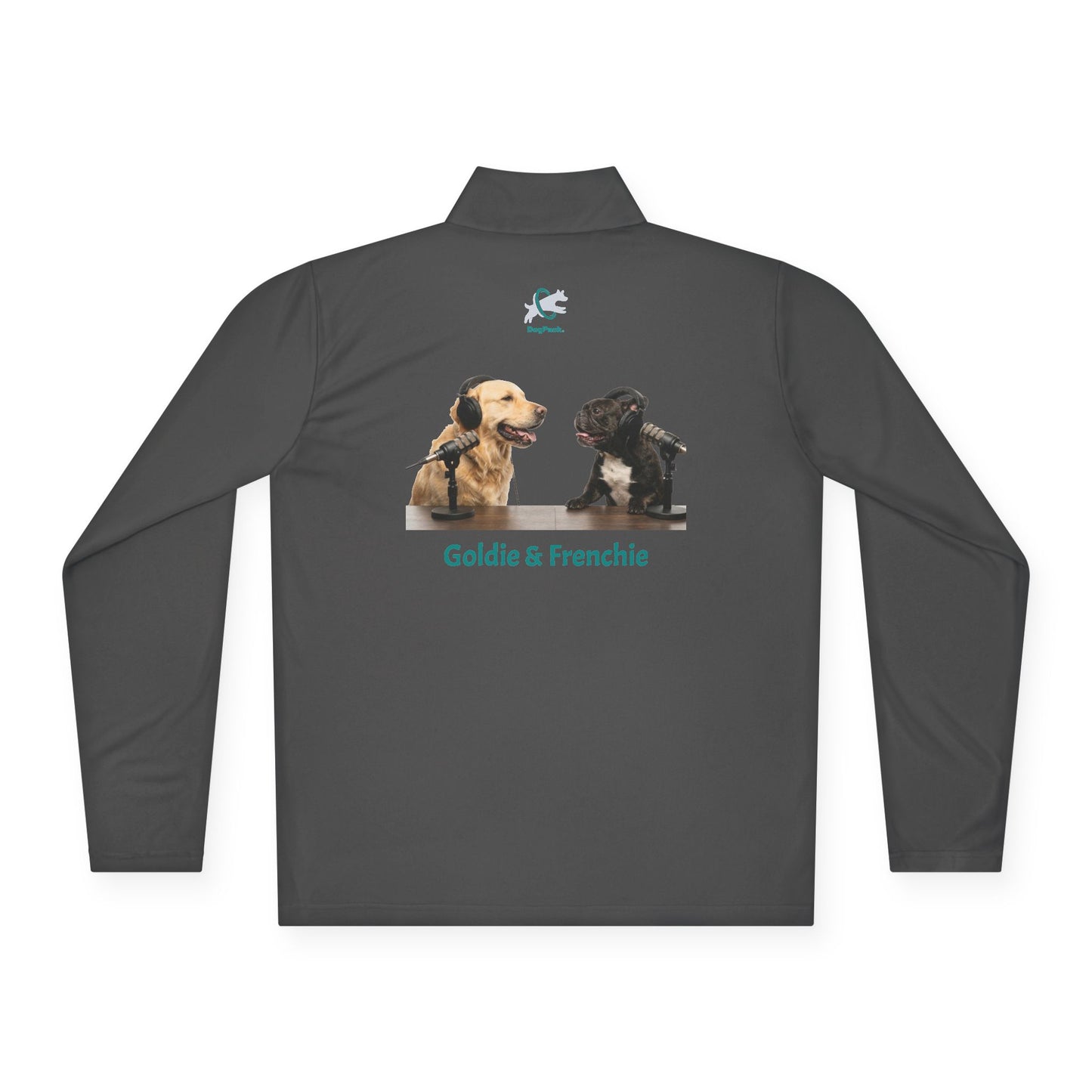 'Goldie & Frenchie' Quarter-Zip Pullover