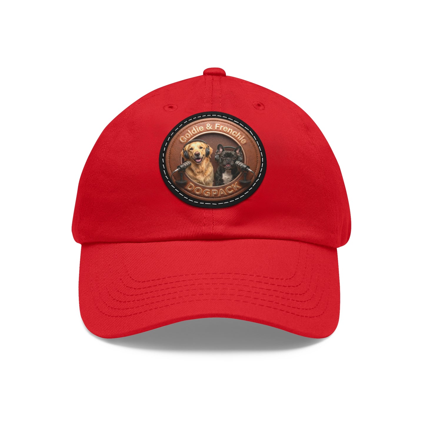 Goldie & Frenchie Leather Patch Baseball Cap