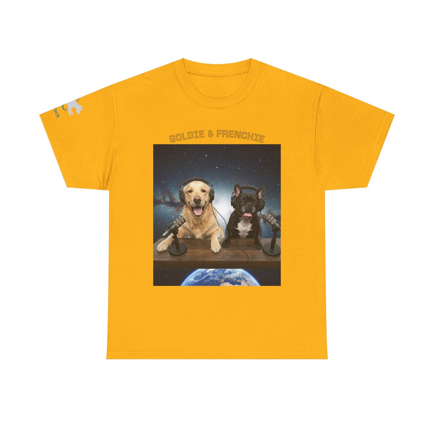 Goldie & Frenchie Broadcasting from Space T-Shirt