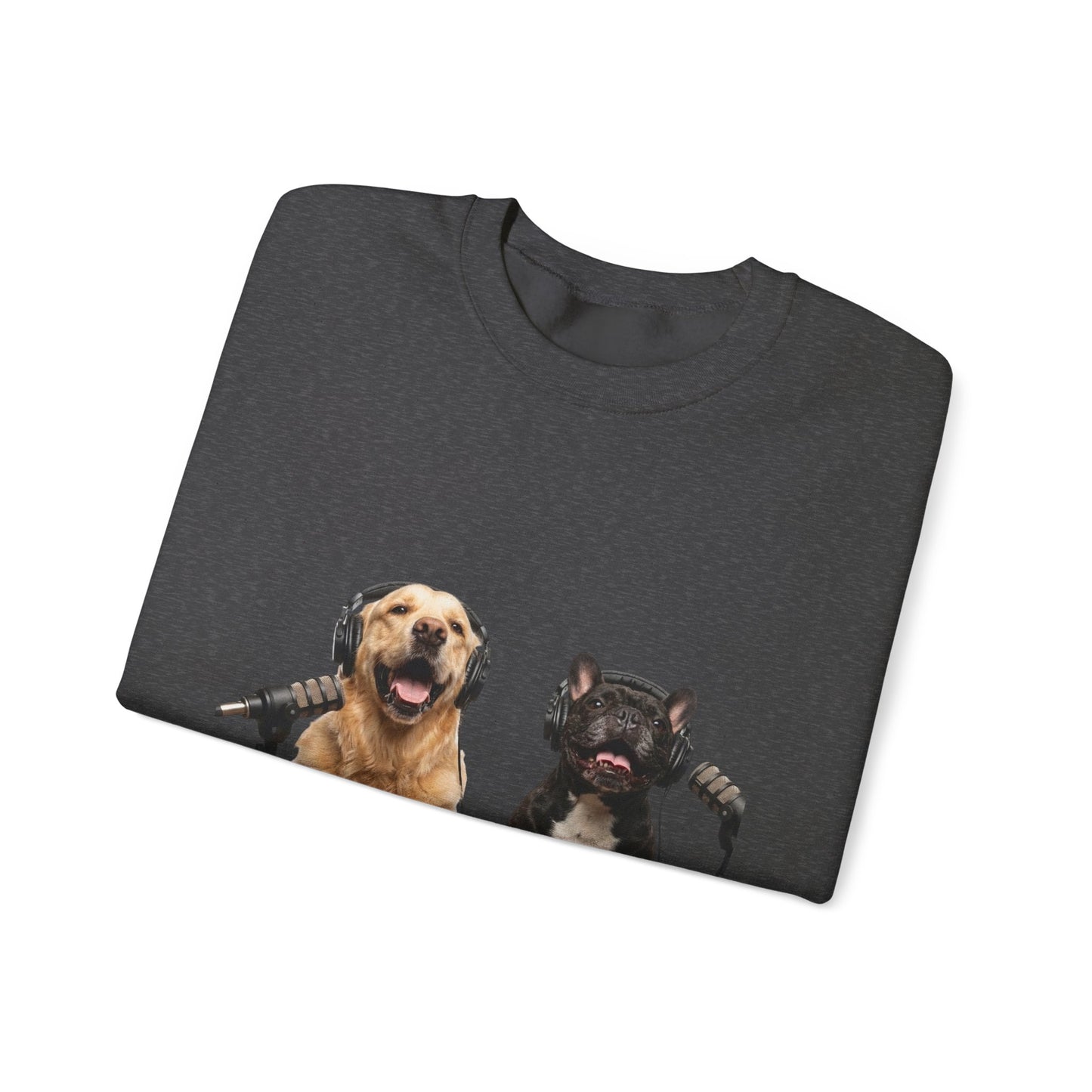 Goldie & Frenchie Smiling Crewneck with G&F sleeves