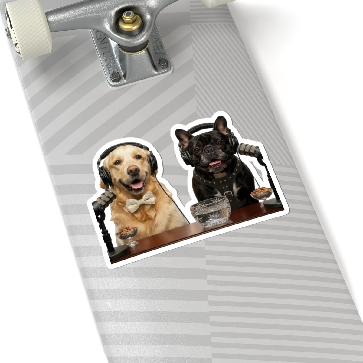 Goldie & Frenchie Sophisticated & Wealthy Kiss-Cut Sticker