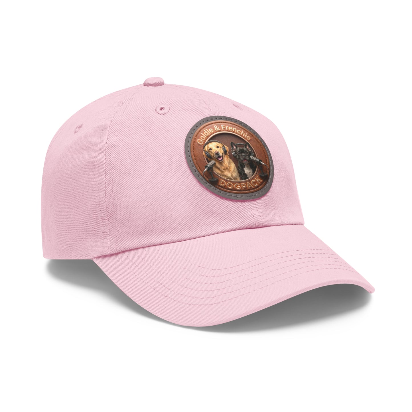 Goldie & Frenchie Leather Patch Baseball Cap