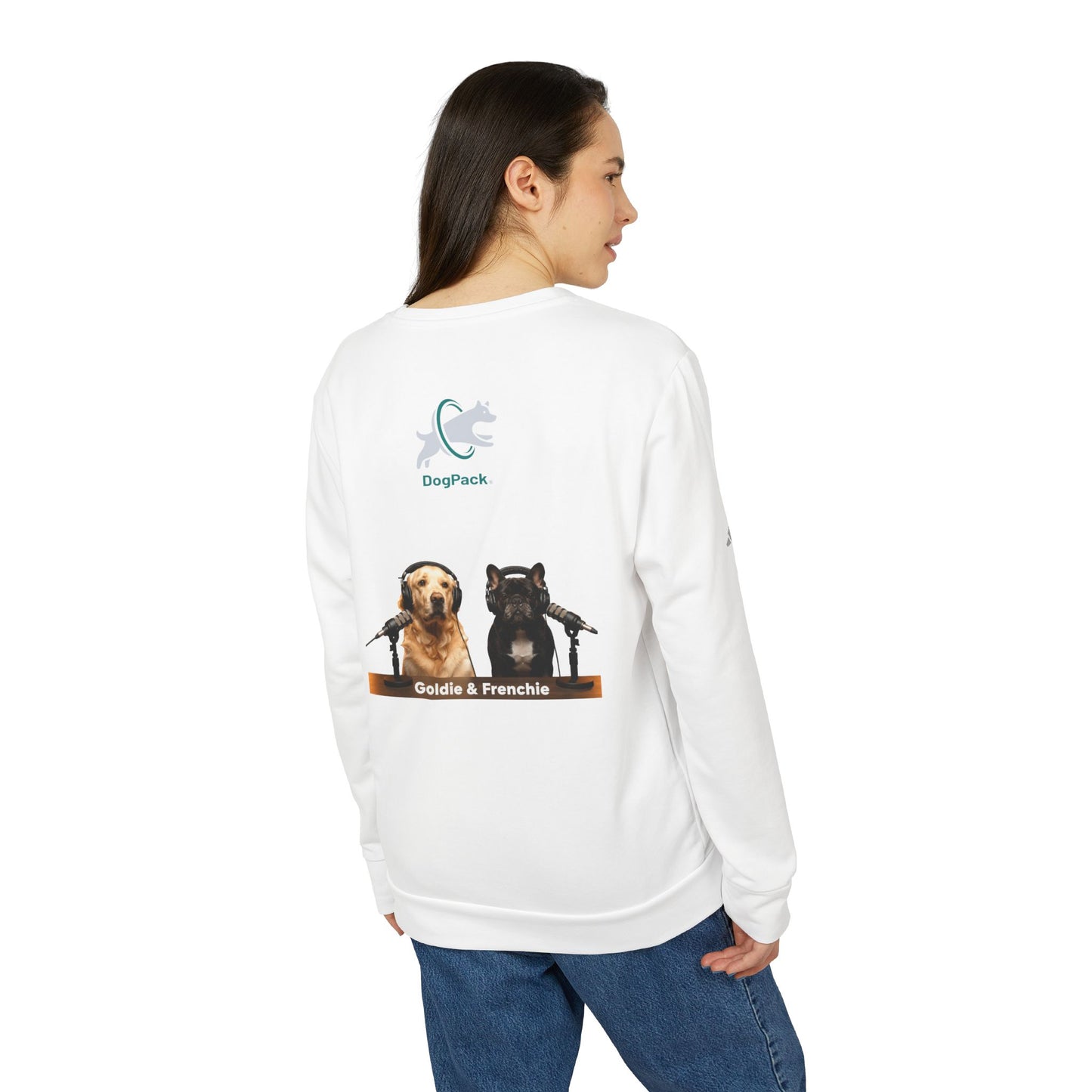 DogPack® Goldie & Frenchie™ Classic Crewneck Sweatshirt — adidas Sustainable Fleece
