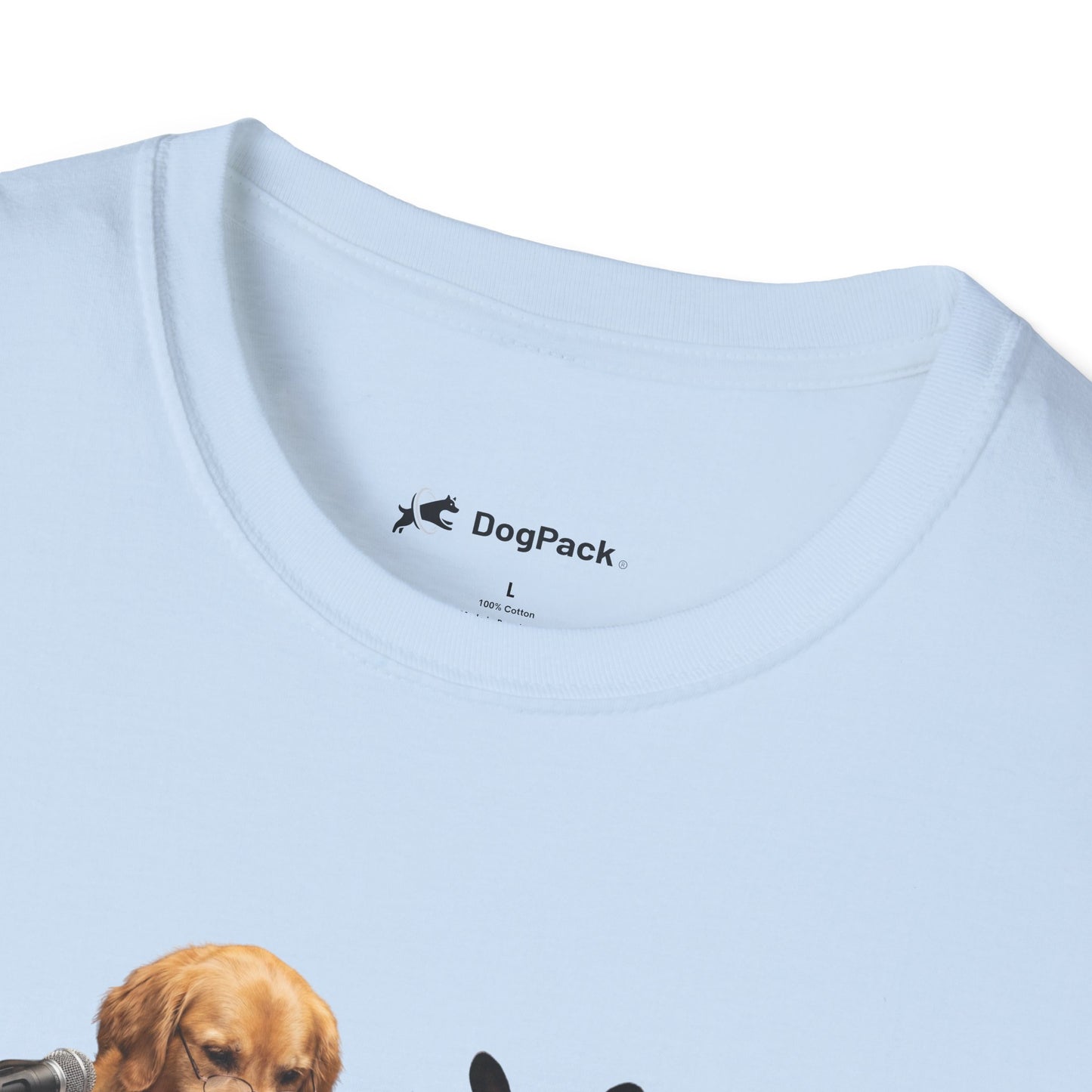 Goldie & Frenchie 'Reading over the Script' Graphic Softstyle T-Shirt - Unisex