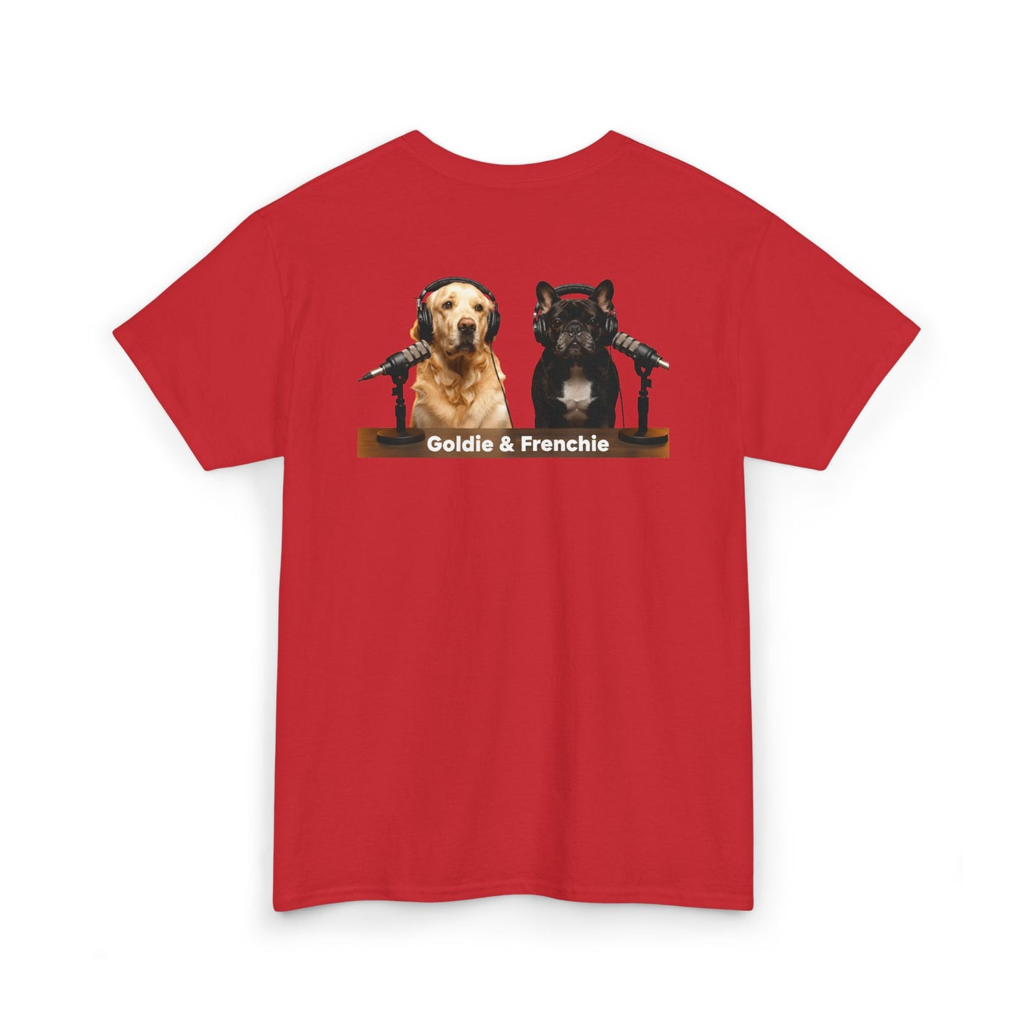 Goldie & Frenchie Staying Warm Front & Back Canada T‑Shirt - Ships from Canada