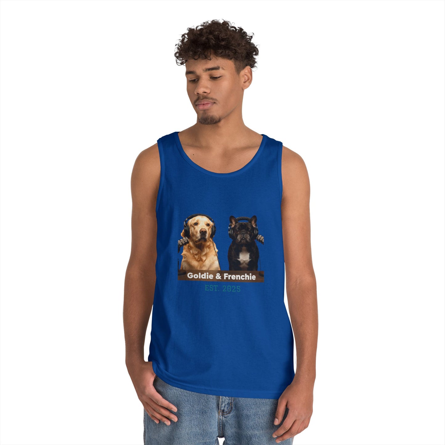 Goldie & Frenchie Front and Back Tank Top - Unisex
