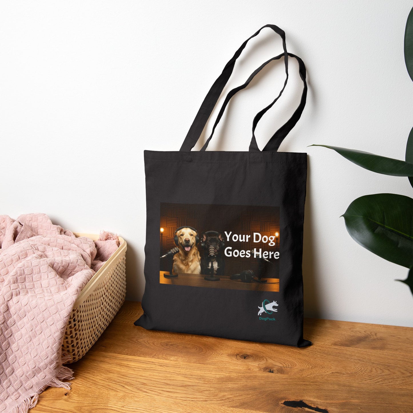 Goldie & Frenchie Custom Canvas Tote - Send in your Pic - Two Sides