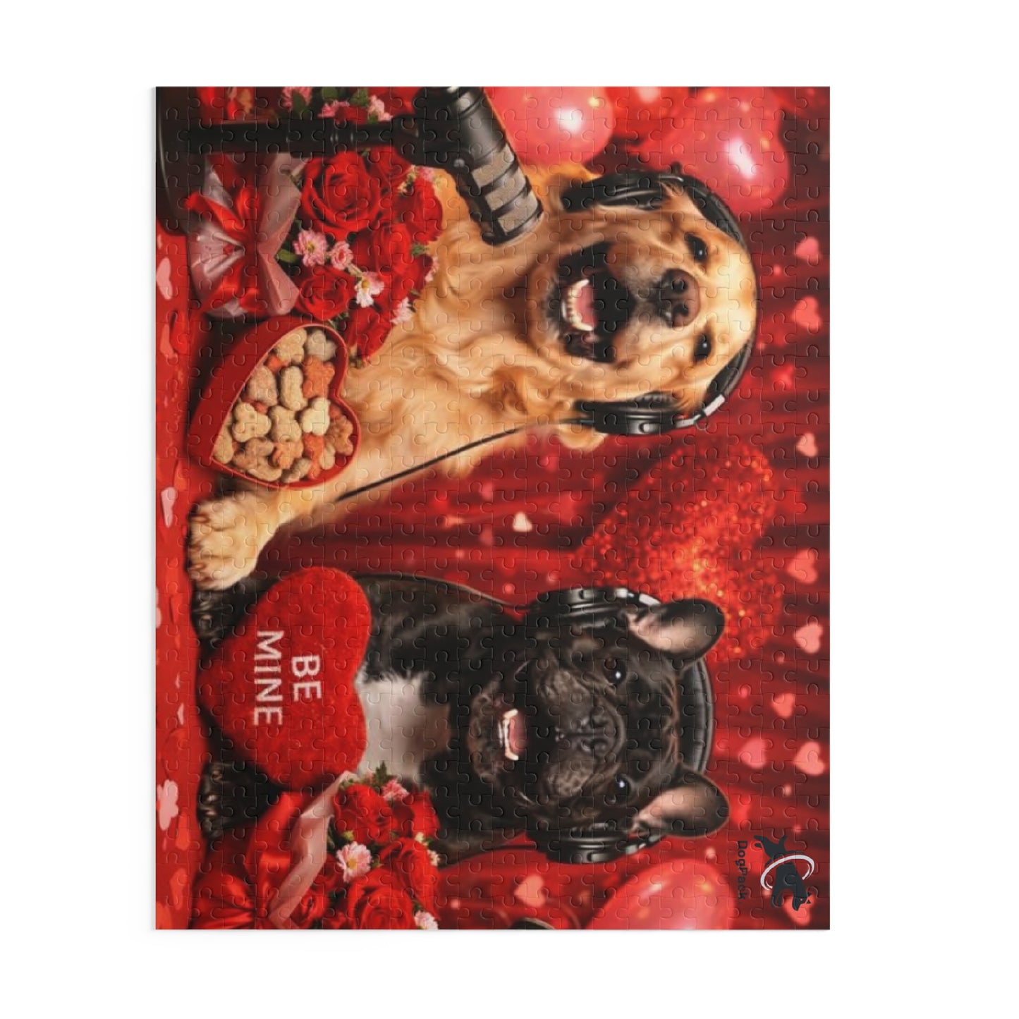 Goldie & Frenchie 'Be my Valentine' Puzzle — 120/252/500-Piece Jigsaw