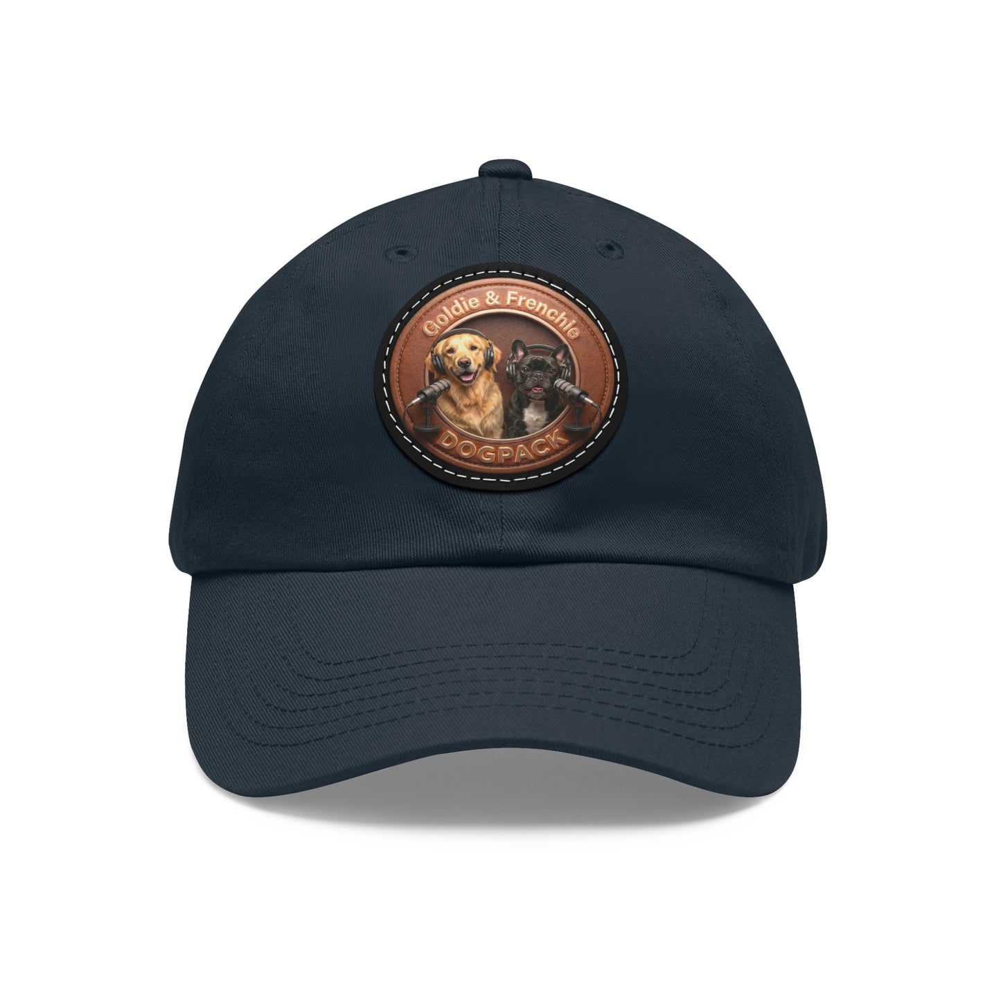 Goldie & Frenchie Leather Patch Baseball Cap