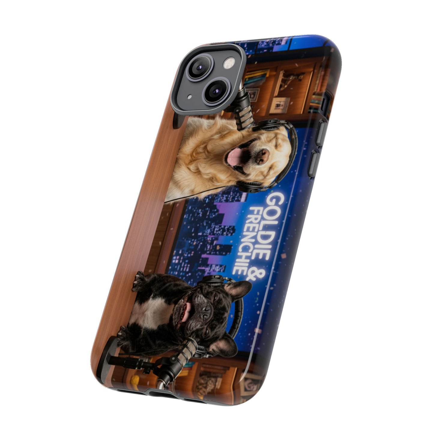Goldie & Frenchie Talk Show LOL Laughing out iPhone Cases