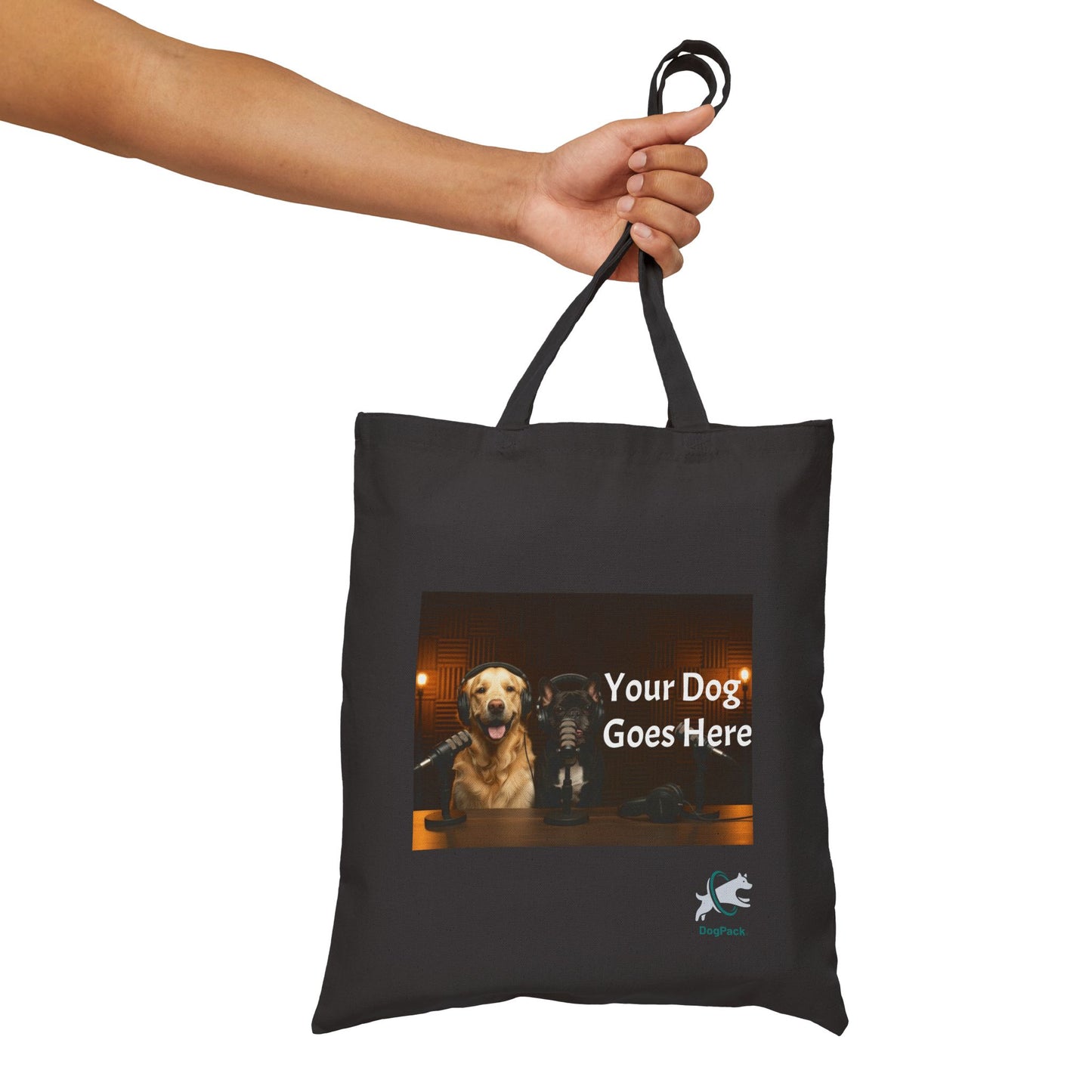 Goldie & Frenchie Custom Canvas Tote - Send in your Pic - Two Sides