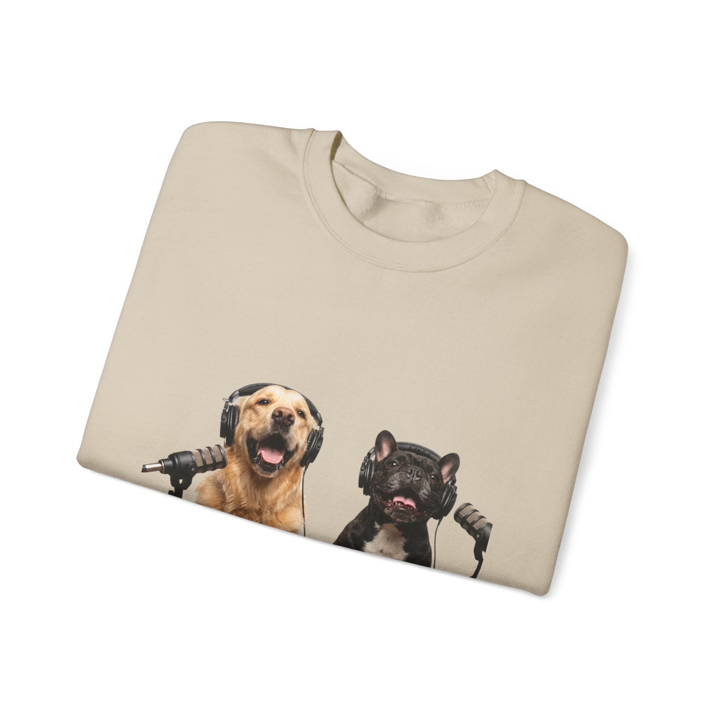 Goldie & Frenchie Smiling Crewneck with G&F sleeves