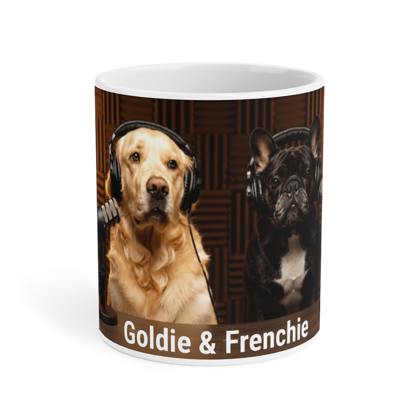 Goldie & Frenchie In the Studio Coffee Mug (11oz/15oz/20oz) - Made and Ships from Canada