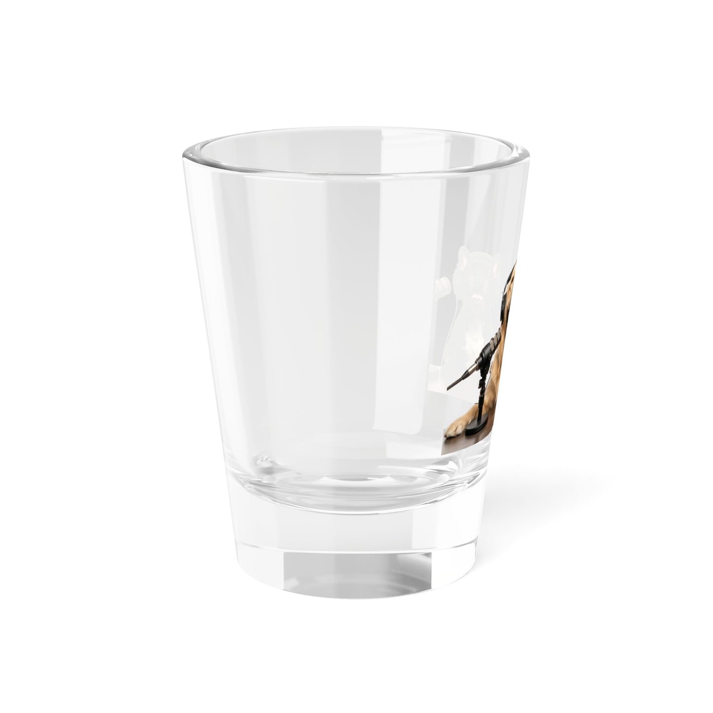 Goldie & Frenchie Laughing Shot Glass — Solid Quality Glass 1.5oz