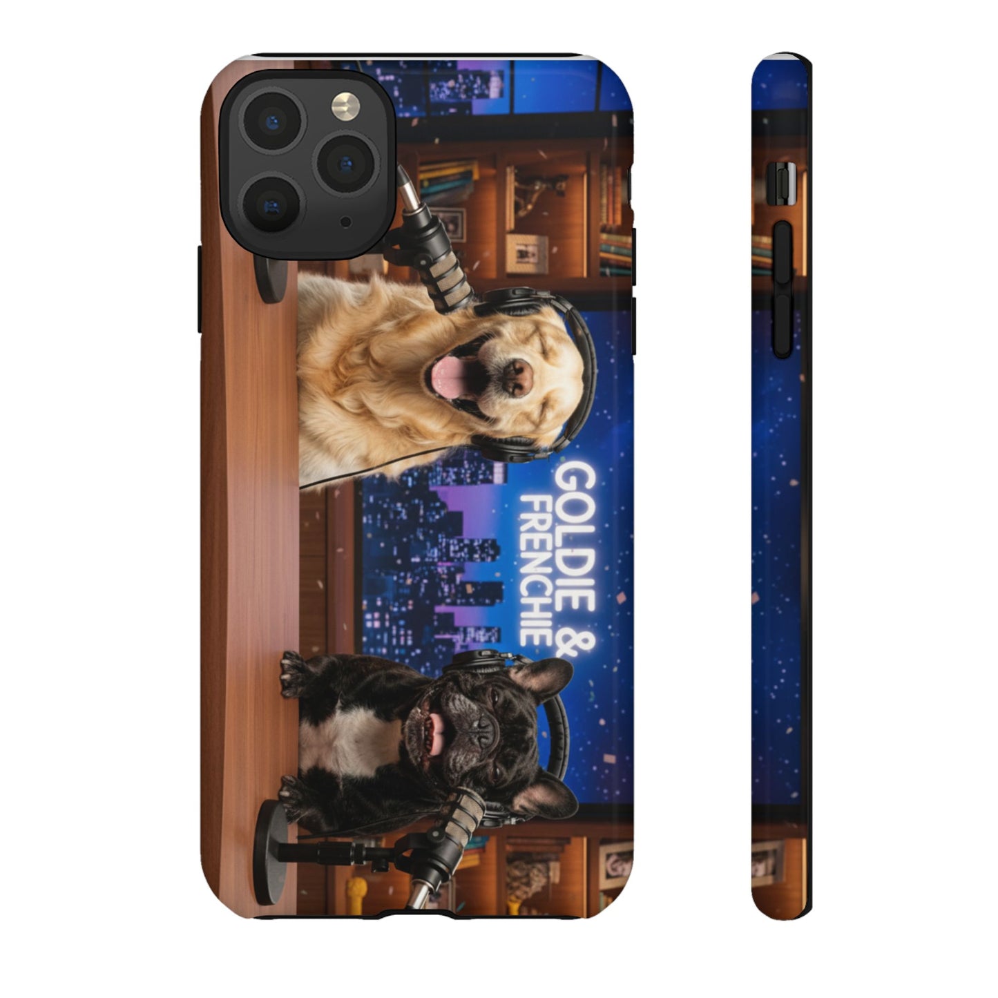 Goldie & Frenchie Talk Show LOL Laughing out iPhone Cases
