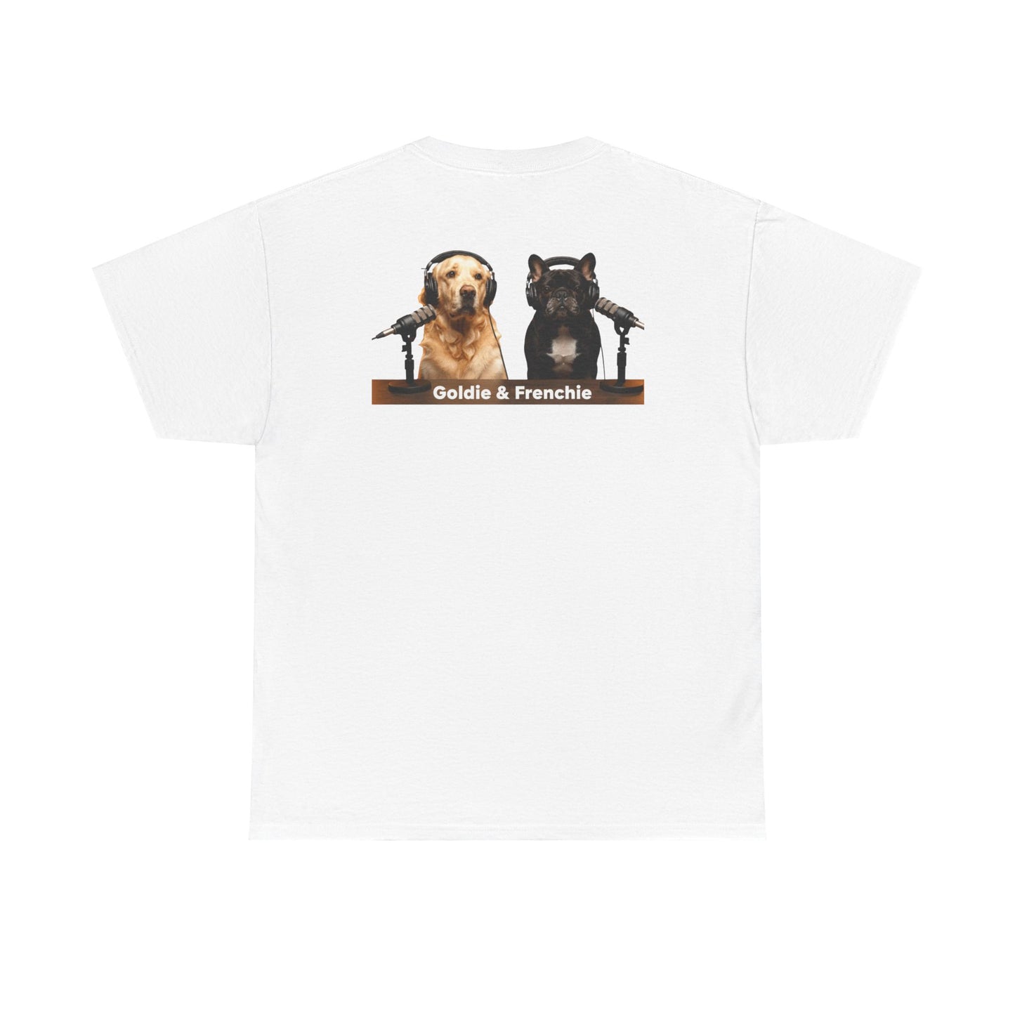 Goldie & Frenchie Staying Warm Front & Back Canada T‑Shirt - Ships from Canada