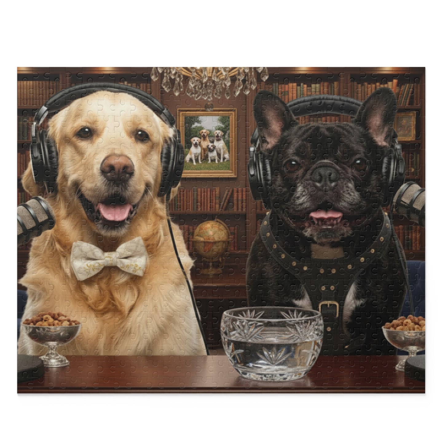 Goldie & Frenchie 'Sophistiacted and Wealthy' Puzzle - 120/252/500 - Piece Jigsaw Puzzle