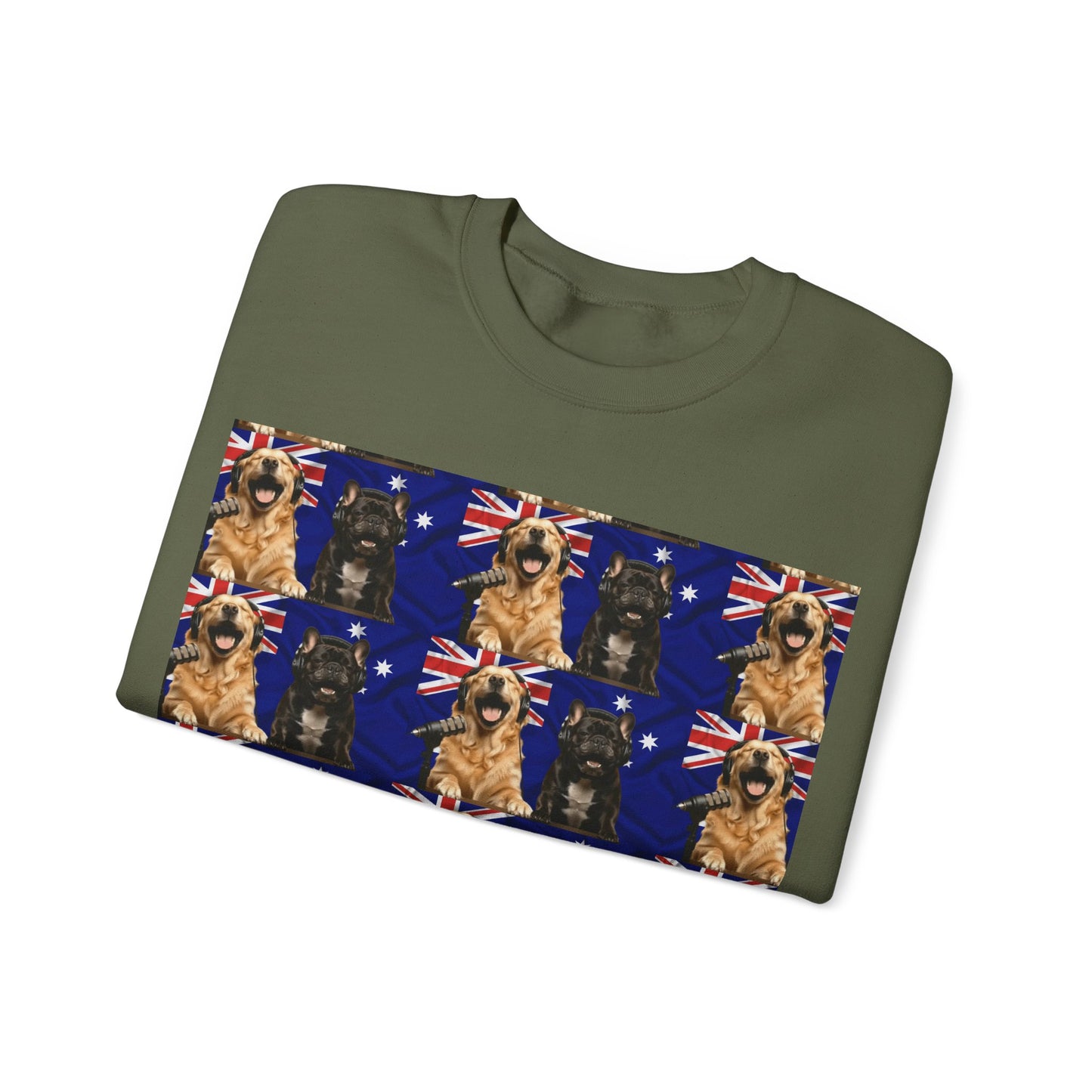 Goldie & Frenchie Australian Pride Crewneck Sweatshirt — Fully Printed Special Edition - Ships from Australia + New Zealand