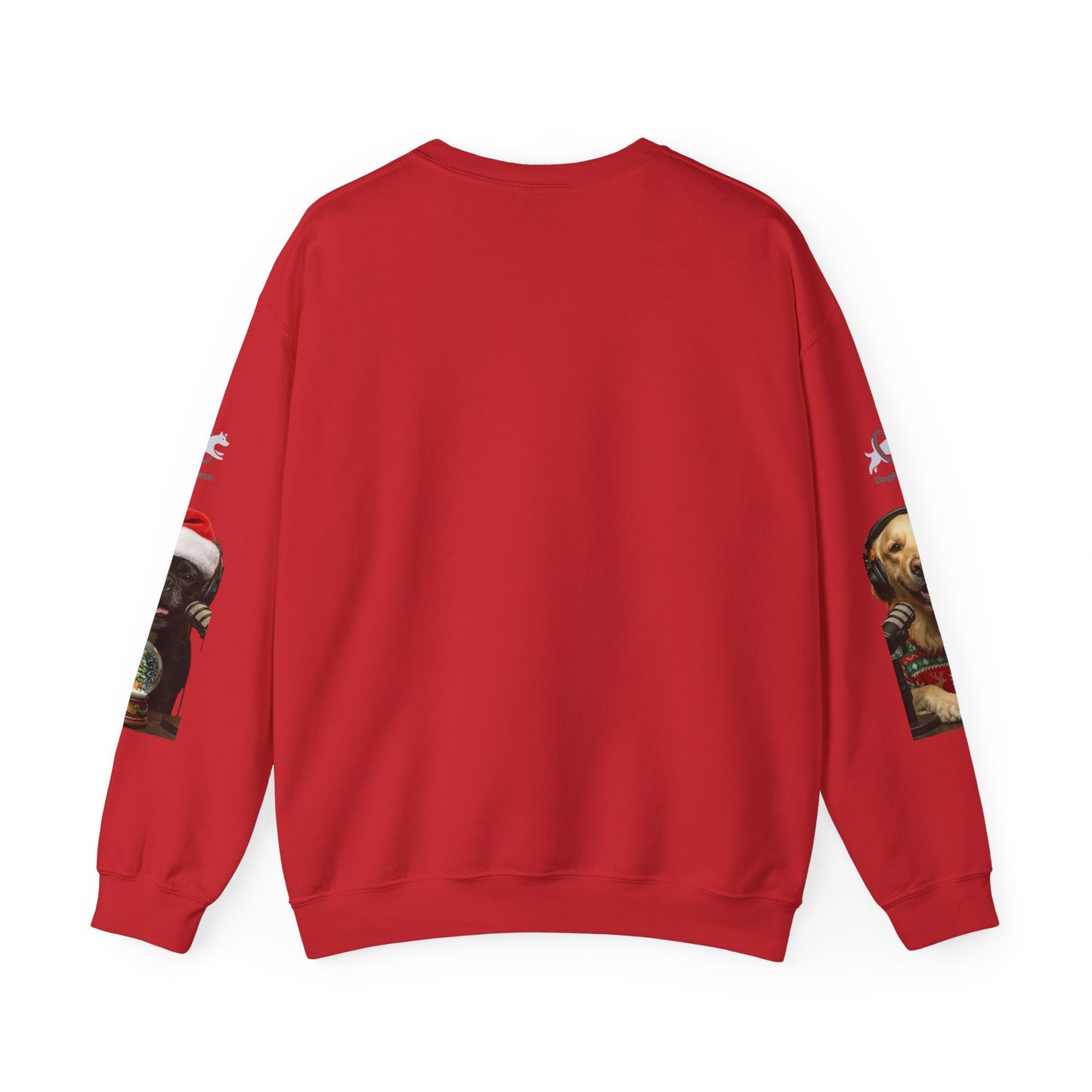 Goldie & Frenchie Christmas Crewneck with G&F sleeves