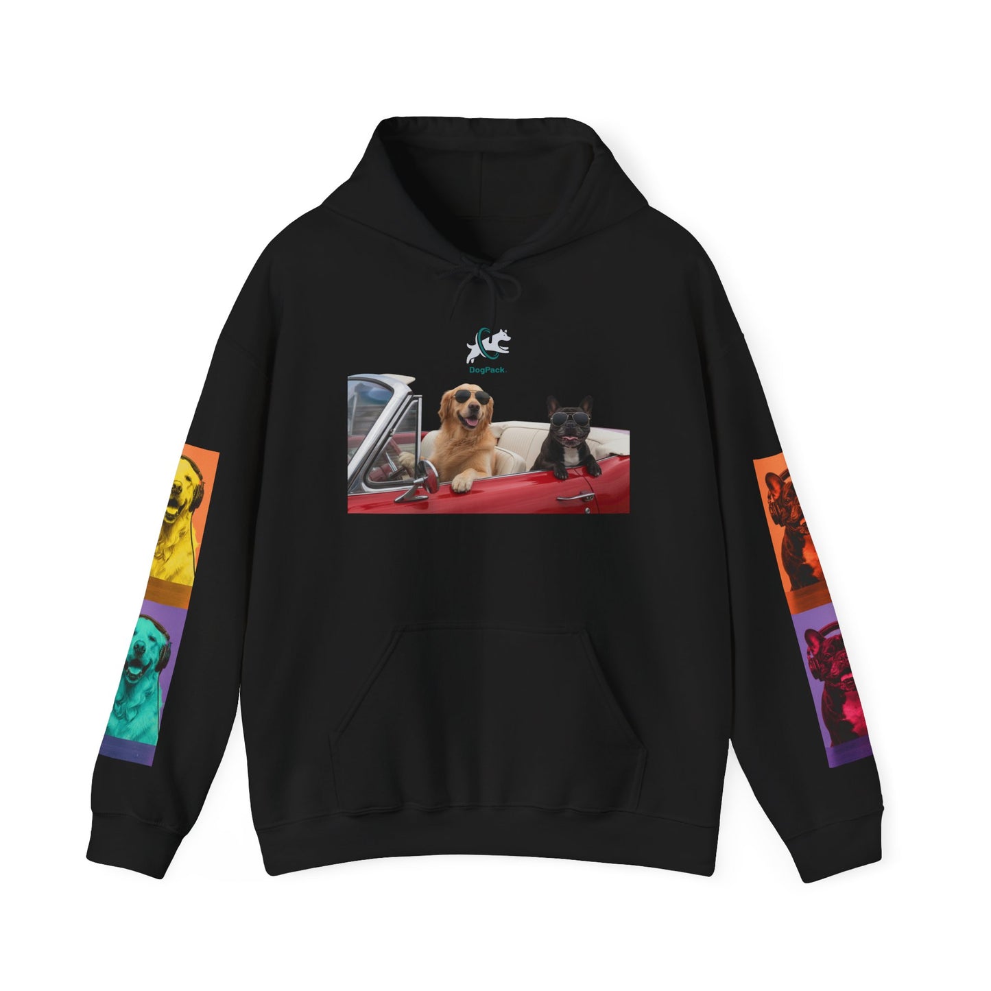 Goldie & Frenchie Cruisin' Hoodie — G&F "Windows down, music up" - Warhol inspired