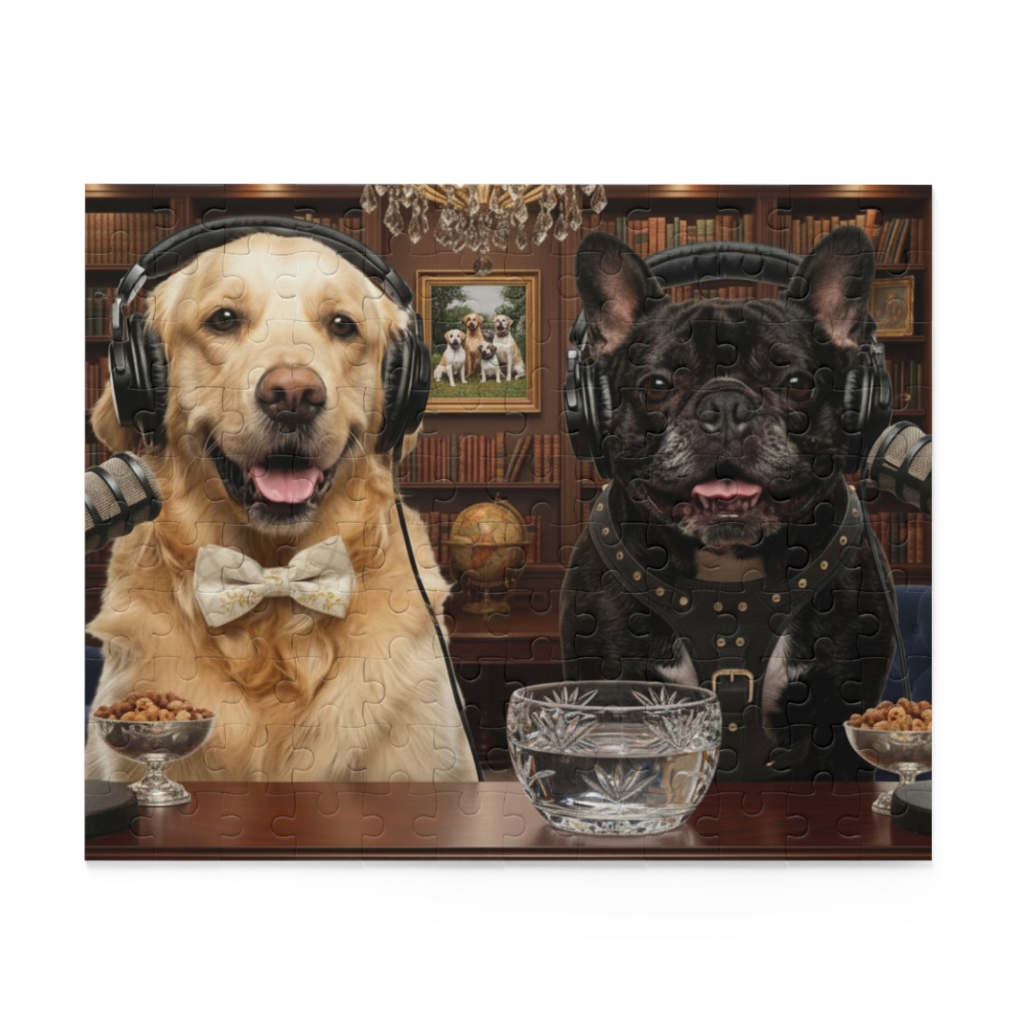 Goldie & Frenchie 'Sophistiacted and Wealthy' Puzzle - 120/252/500 - Piece Jigsaw Puzzle