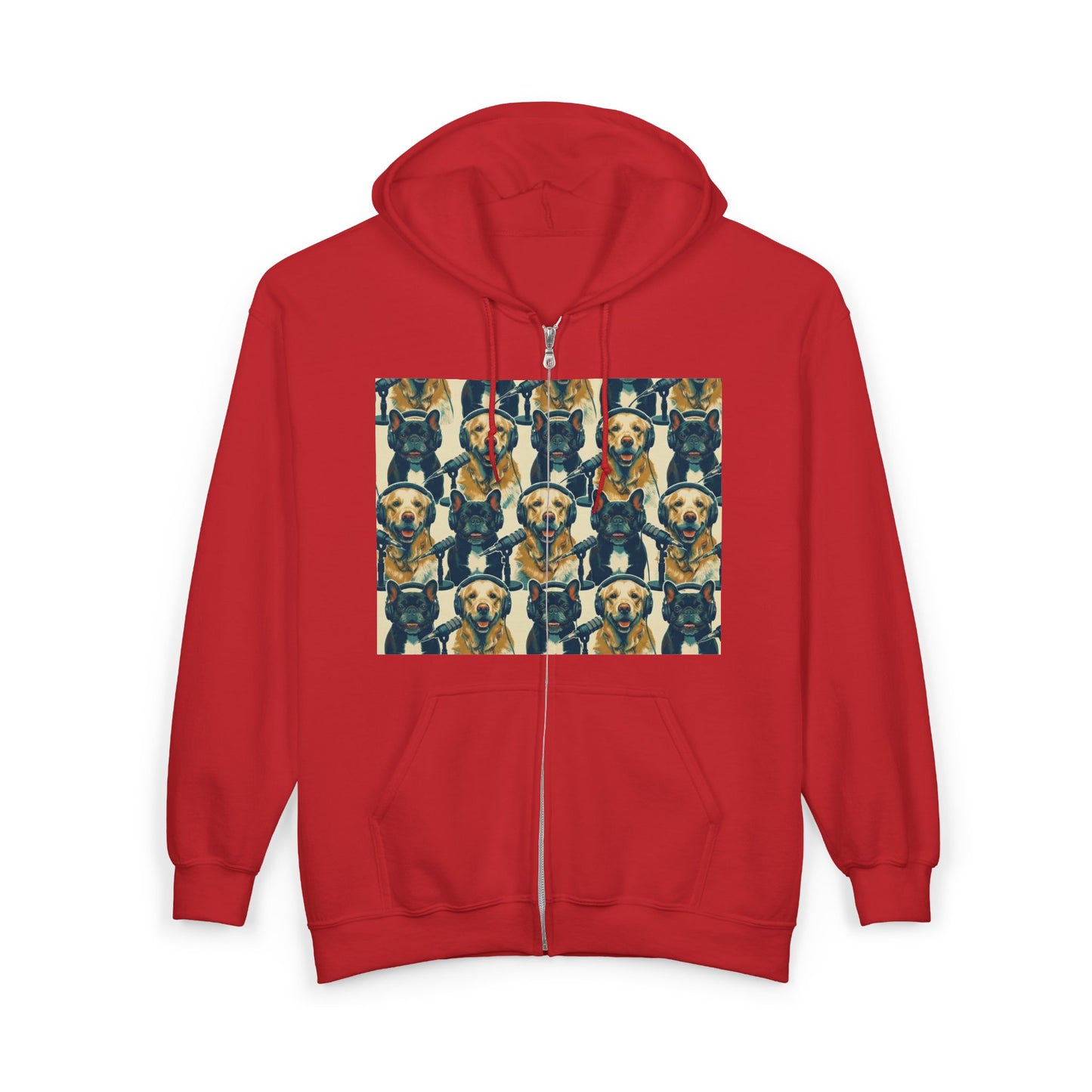 Goldie & Frenchie Podcast Full-Zip Hoodie - Front and Back - Ships from Australia + New Zealand