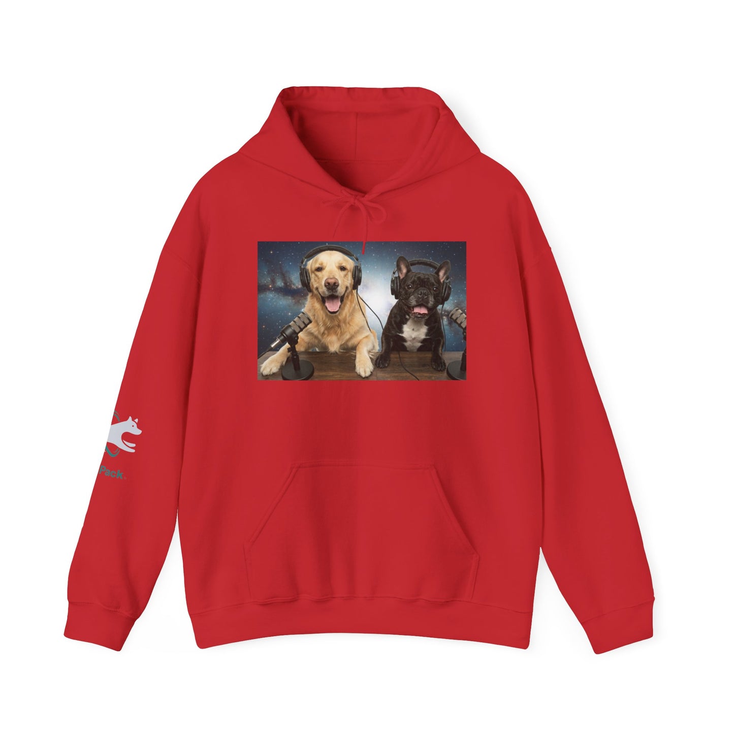 Goldie & Frenchie Cozy Hoodie Broadcasting from Space
