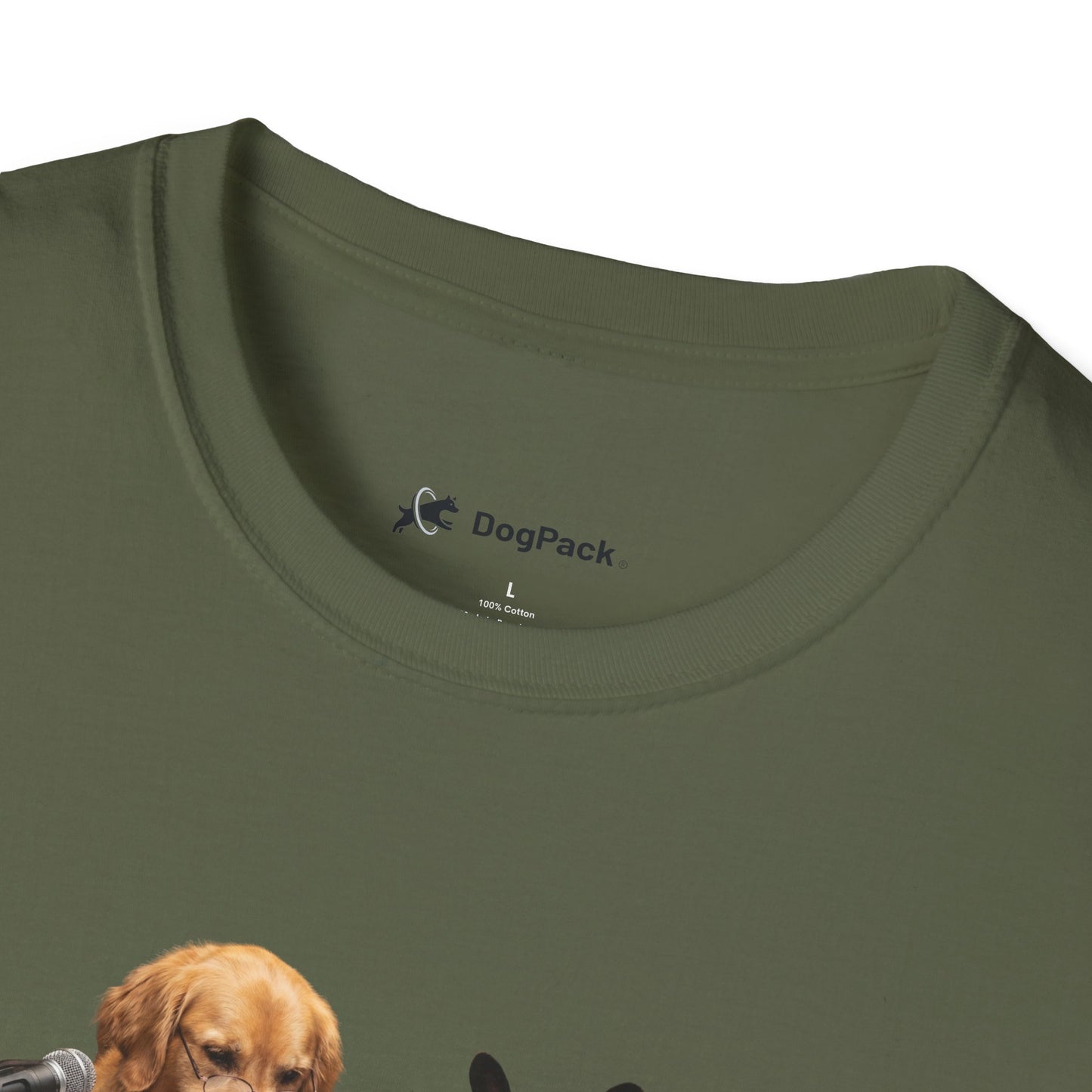Goldie & Frenchie 'Reading over the Script' Graphic Softstyle T-Shirt - Unisex