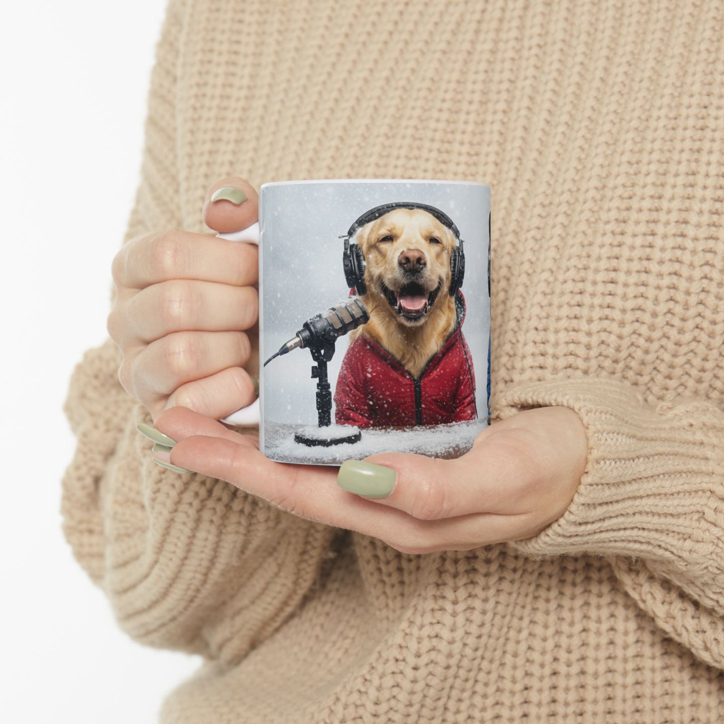Goldie & Frenchie Winter Mug for Warm Drinks (11oz, 15oz)