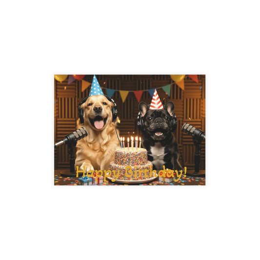 Goldie & Frenchie Birthday Postcard Bundles (envelopes included)