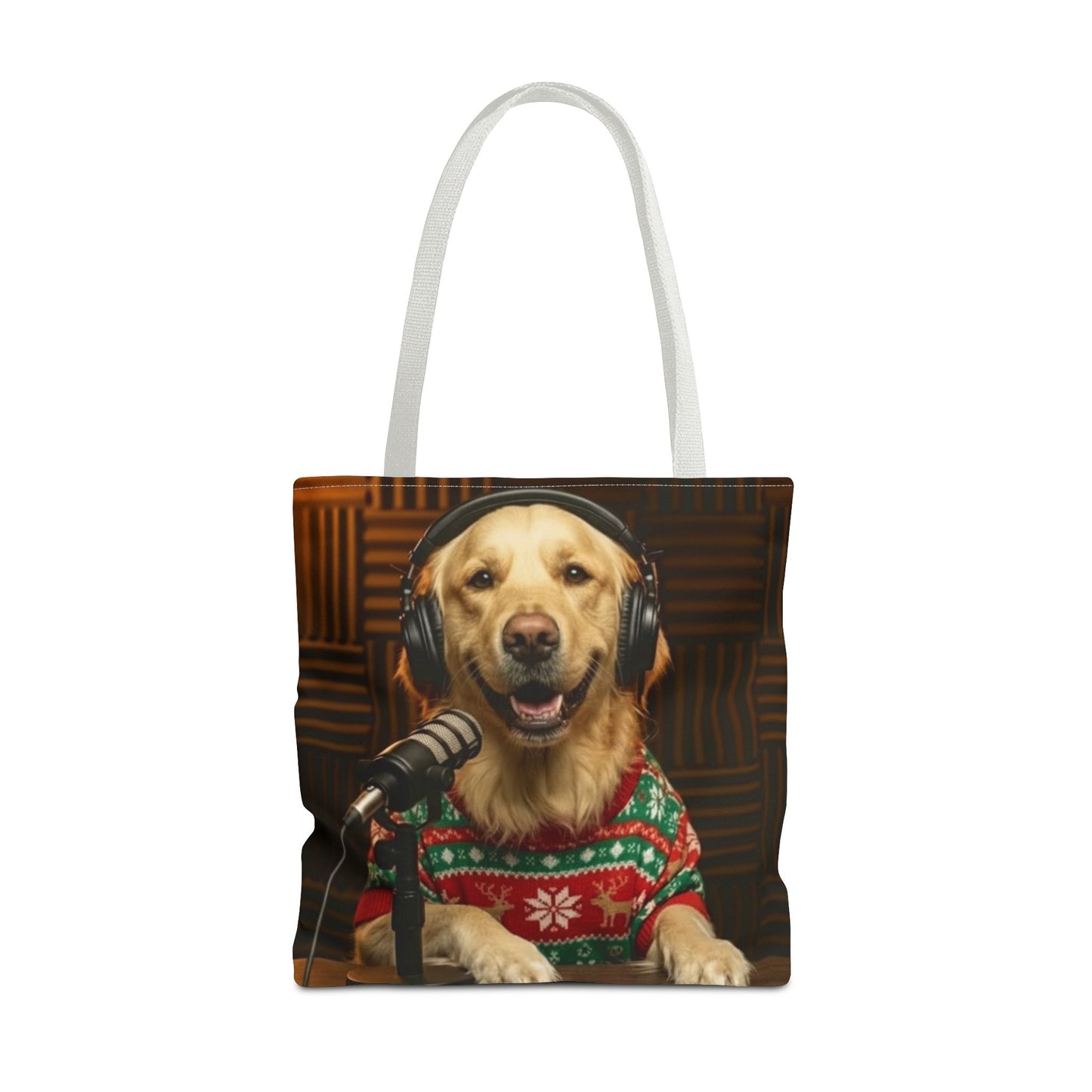 Goldie & Frenchie Smiling Christmas Tote Bag