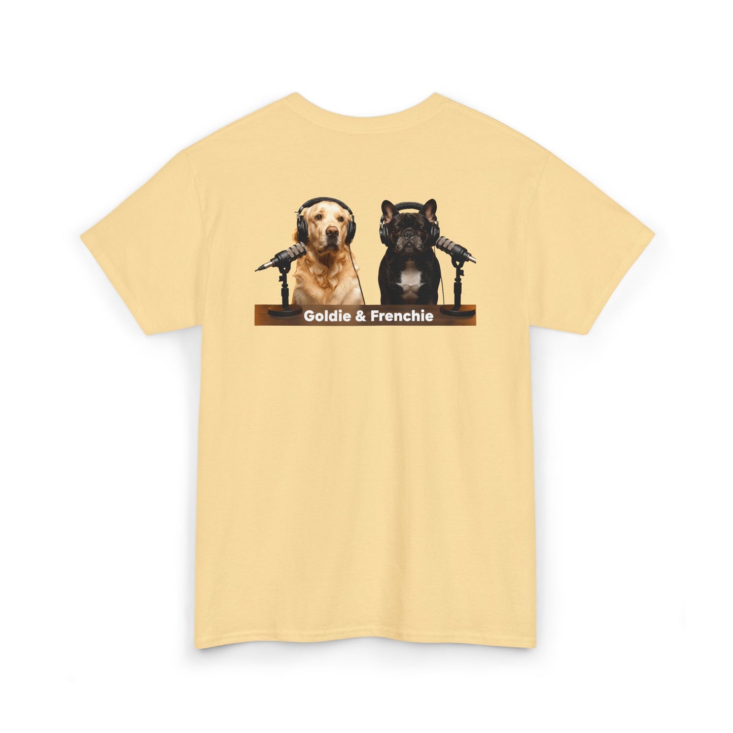 Goldie & Frenchie Staying Warm Front & Back Canada T‑Shirt - Ships from Canada