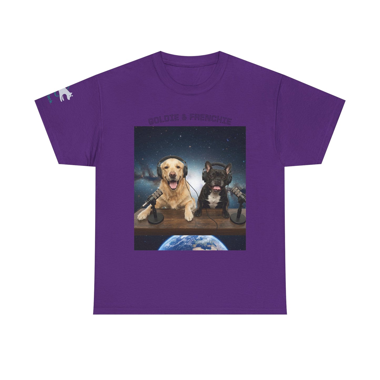 Goldie & Frenchie Broadcasting from Space T-Shirt