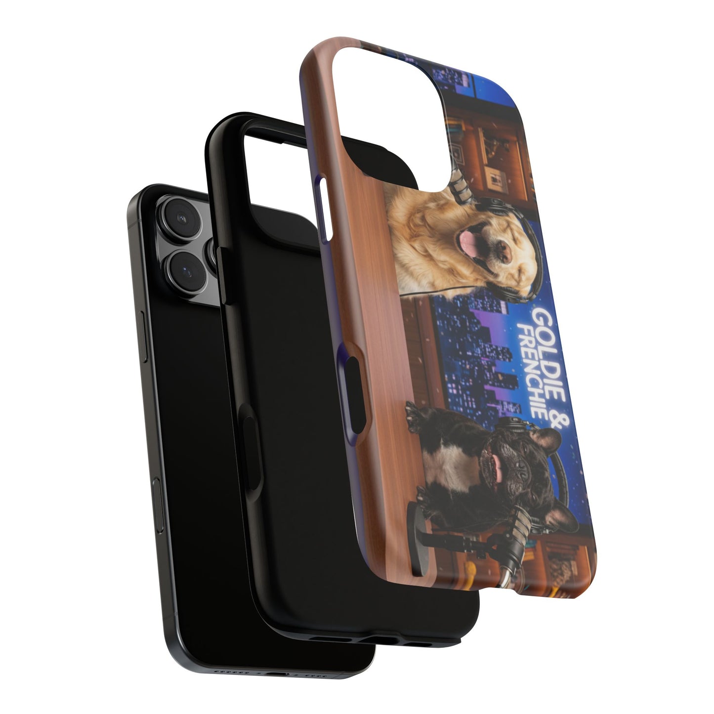 Goldie & Frenchie Talk Show LOL Laughing out iPhone Cases