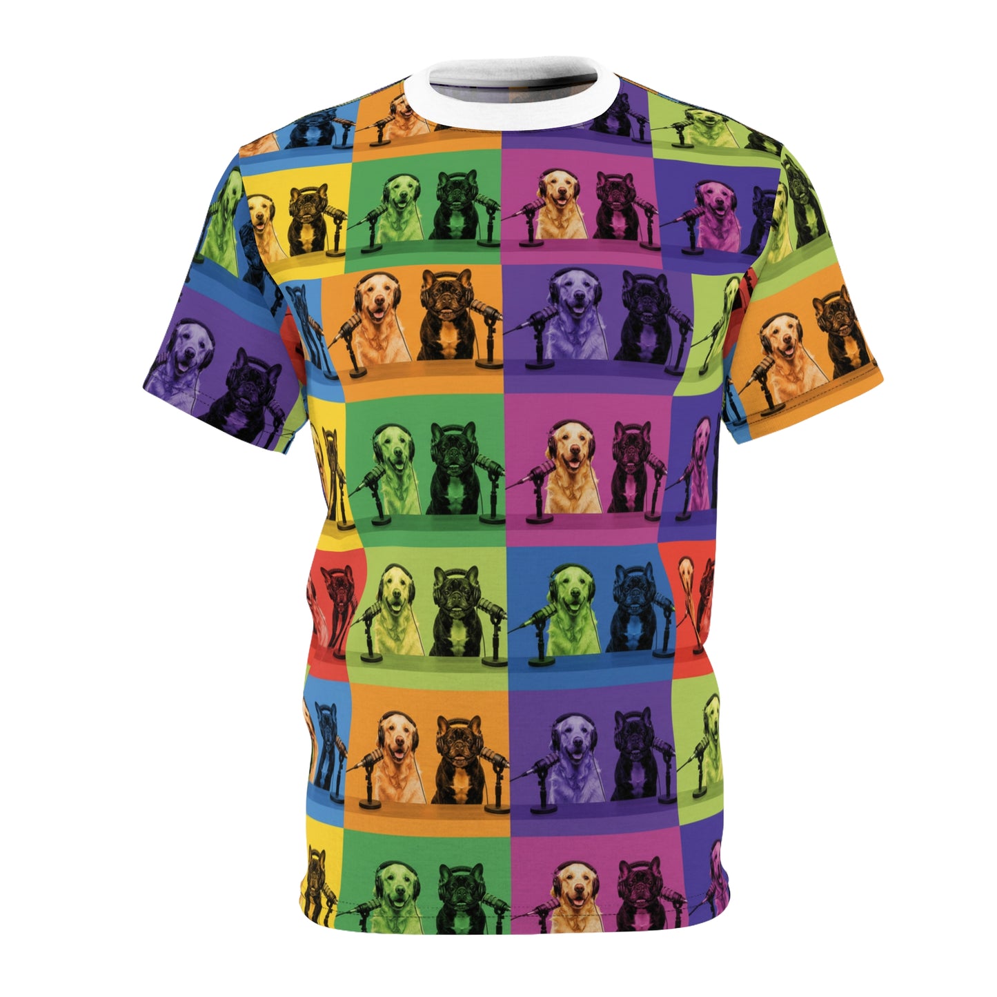 Goldie & Frenchie - The Ultimate Fan - Pop Art Rainbow T‑Shirt