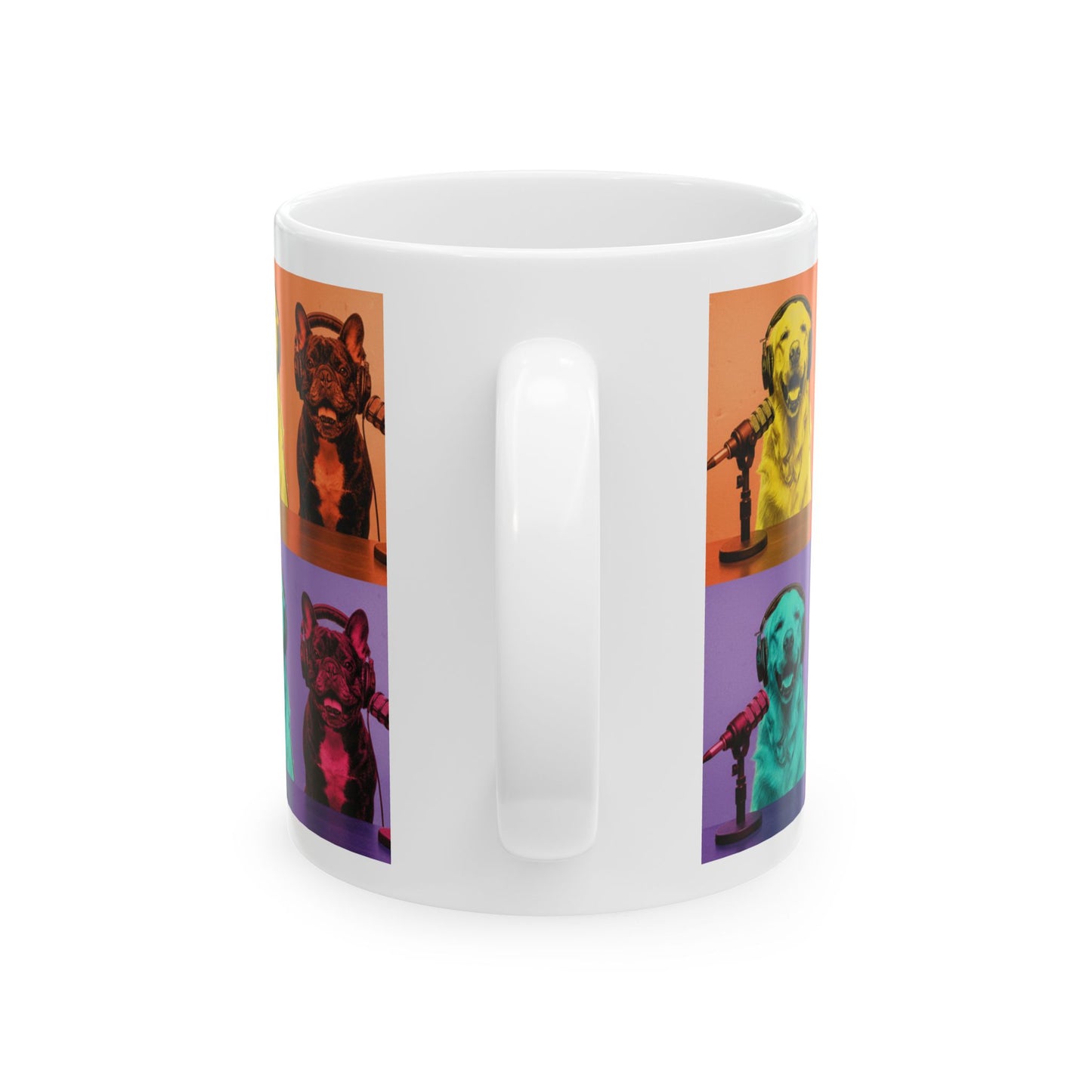 Goldie & Frenchie Warhol Inspired Pop Art Mug - (11oz & 15 oz)