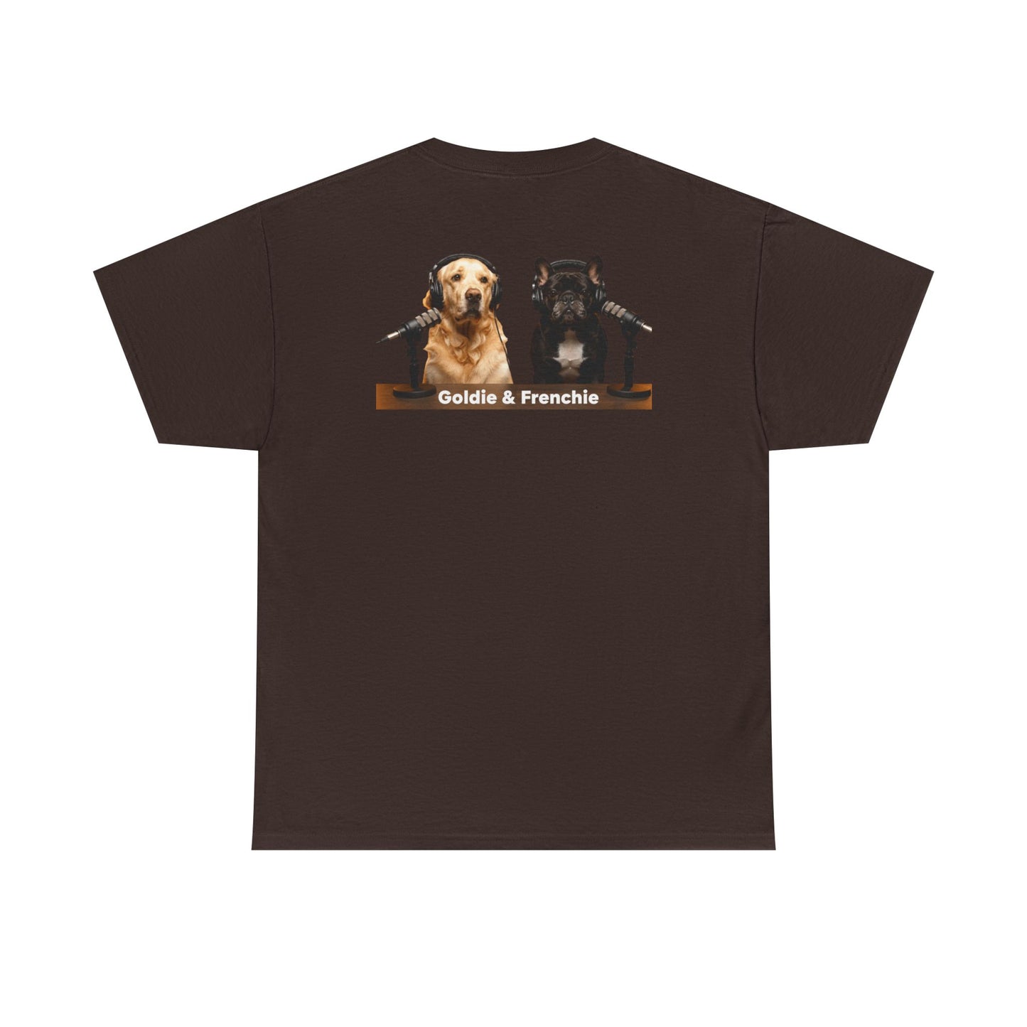 Goldie & Frenchie Staying Warm Front & Back Canada T‑Shirt - Ships from Canada