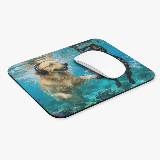 Goldie & Frenchie 'Let's go Deep' Mouse Pad