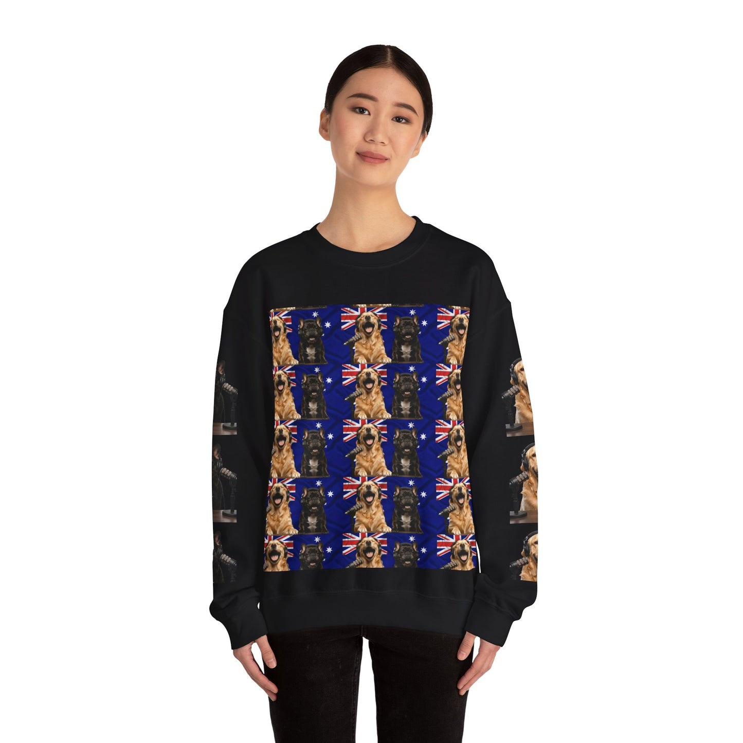 Goldie & Frenchie Australian Pride Crewneck Sweatshirt — Fully Printed Special Edition - Ships from Australia + New Zealand