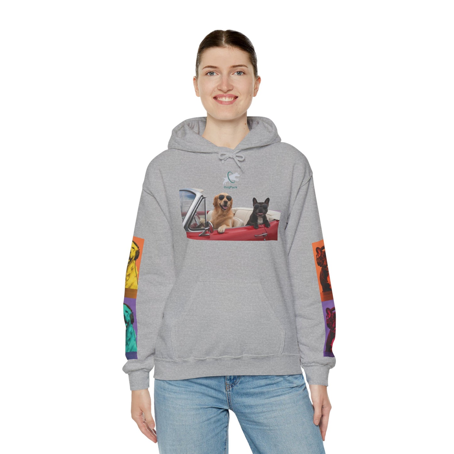 Goldie & Frenchie Cruisin' Hoodie — G&F "Windows down, music up" - Warhol inspired