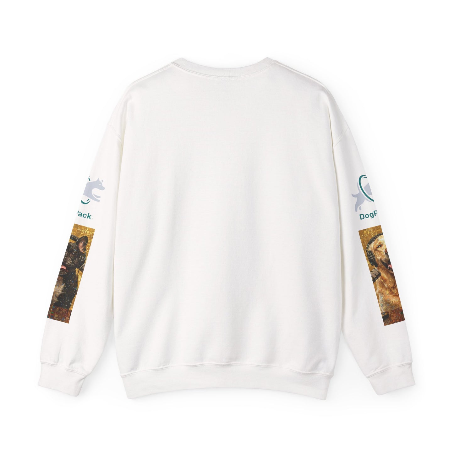 Goldie & Frenchie Chatting Crewneck with Klimt style G&F sleeves