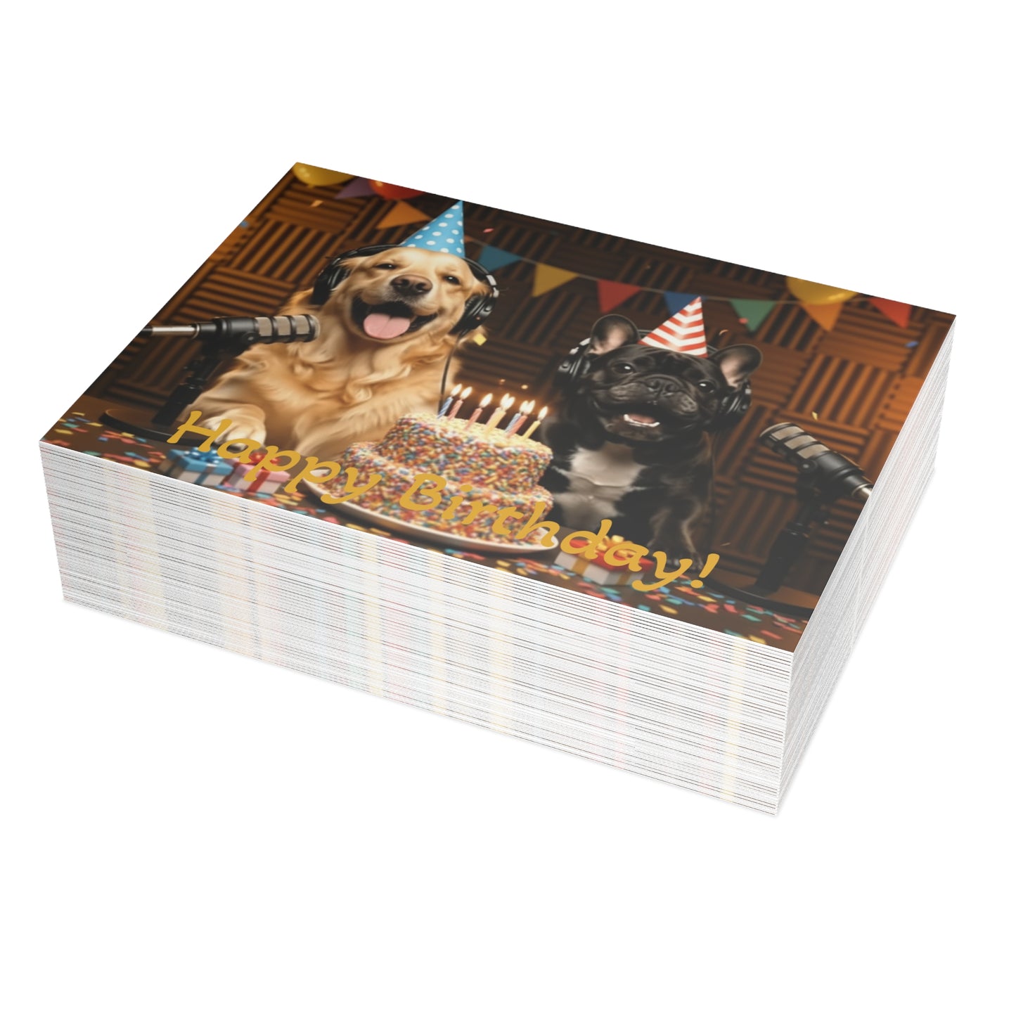Goldie & Frenchie Birthday Postcard Bundles (envelopes included)