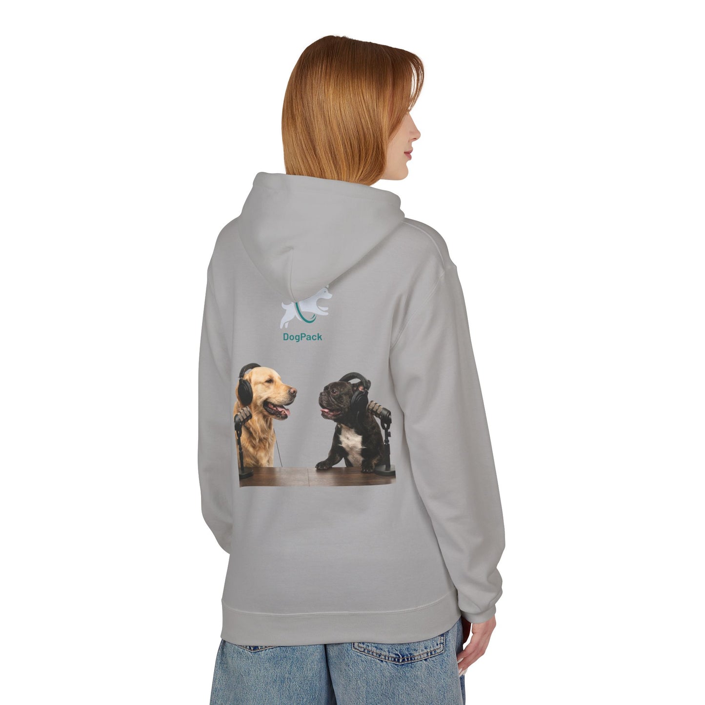 Custom Goldie & Frenchie with Your Dog! Soft Style Podcast Hoodie